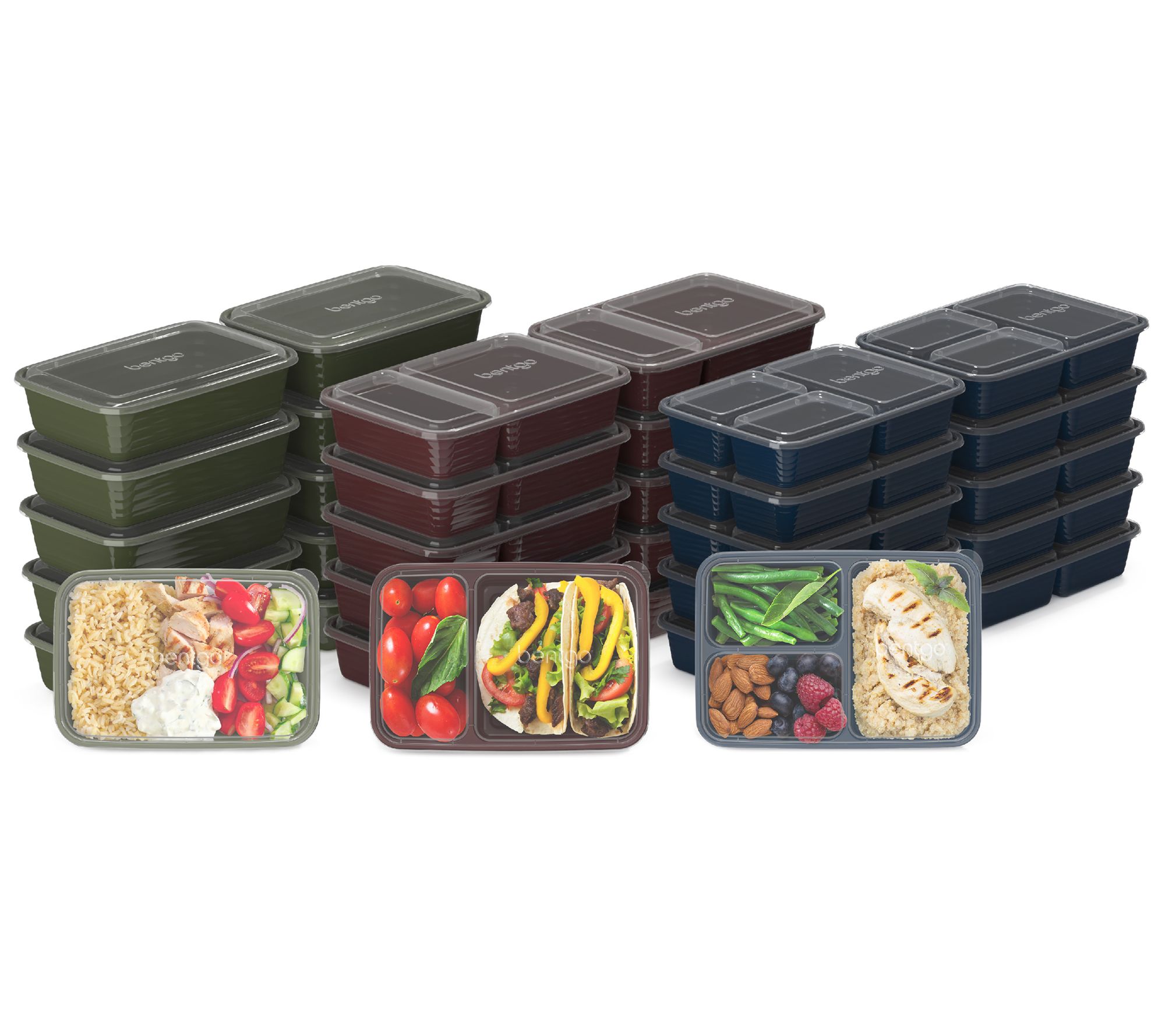 Bentgo 30-Piece Meal Prep and 10-Piece Snack Prep Containers