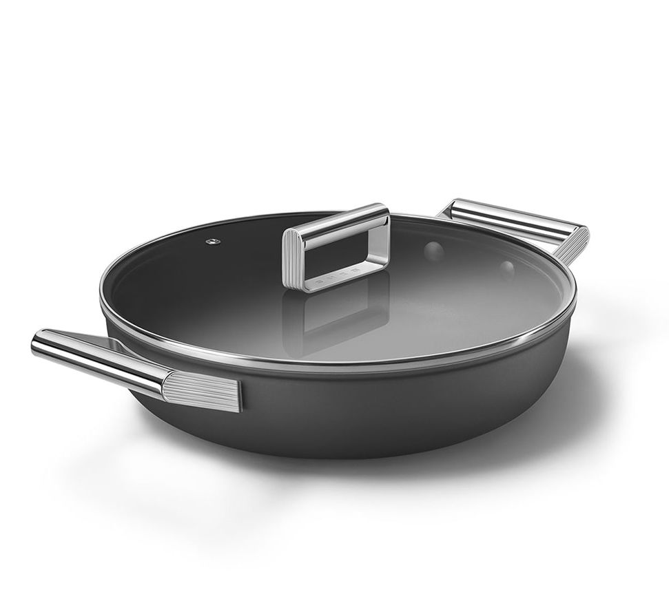 Smeg 3 qt Sauce Pan | Black