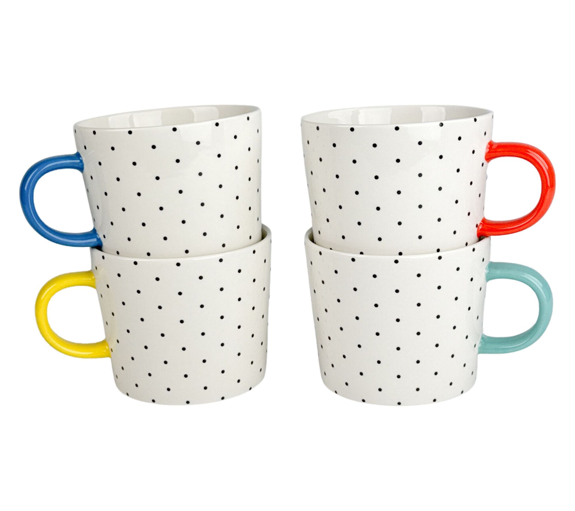  10 Strawberry Street Set of 4 Oogle Polka Dot Mug