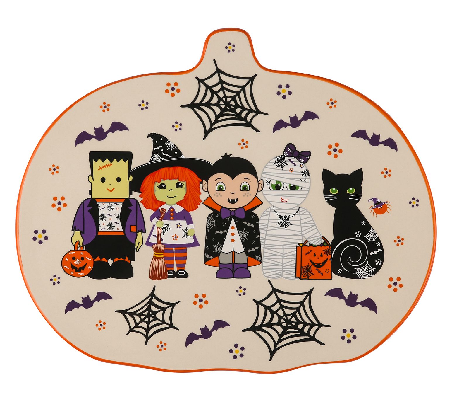 Temp-tations 14" Ceramic Pumpkin LazySusan