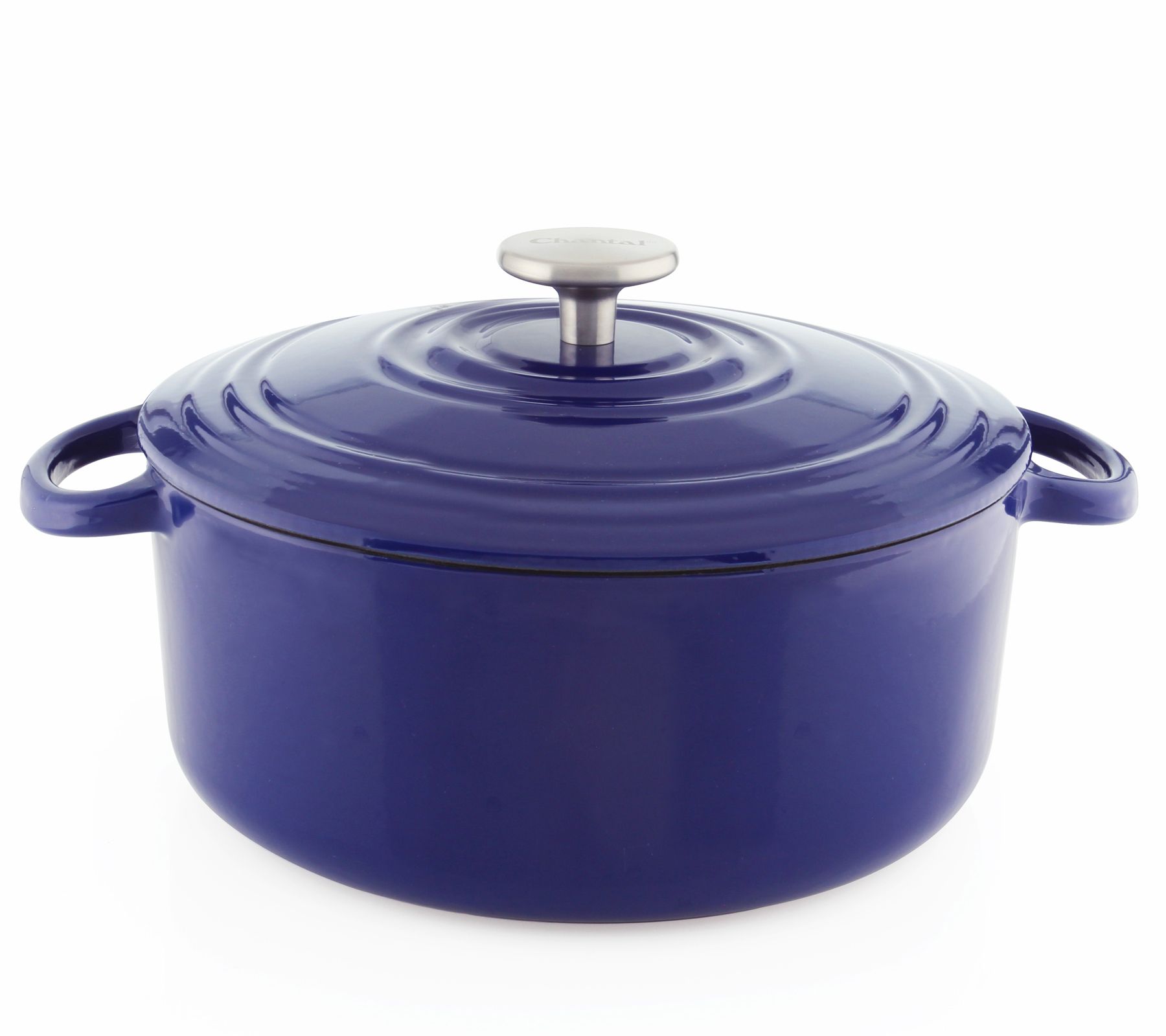 Chantal 5-Qt Round Cast-Iron Dutch Oven w/ Lid