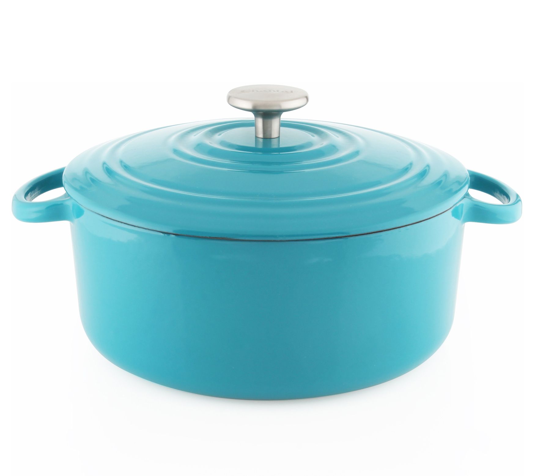 Chantal 5-Qt Round Cast-Iron Dutch Oven w/ Lid
