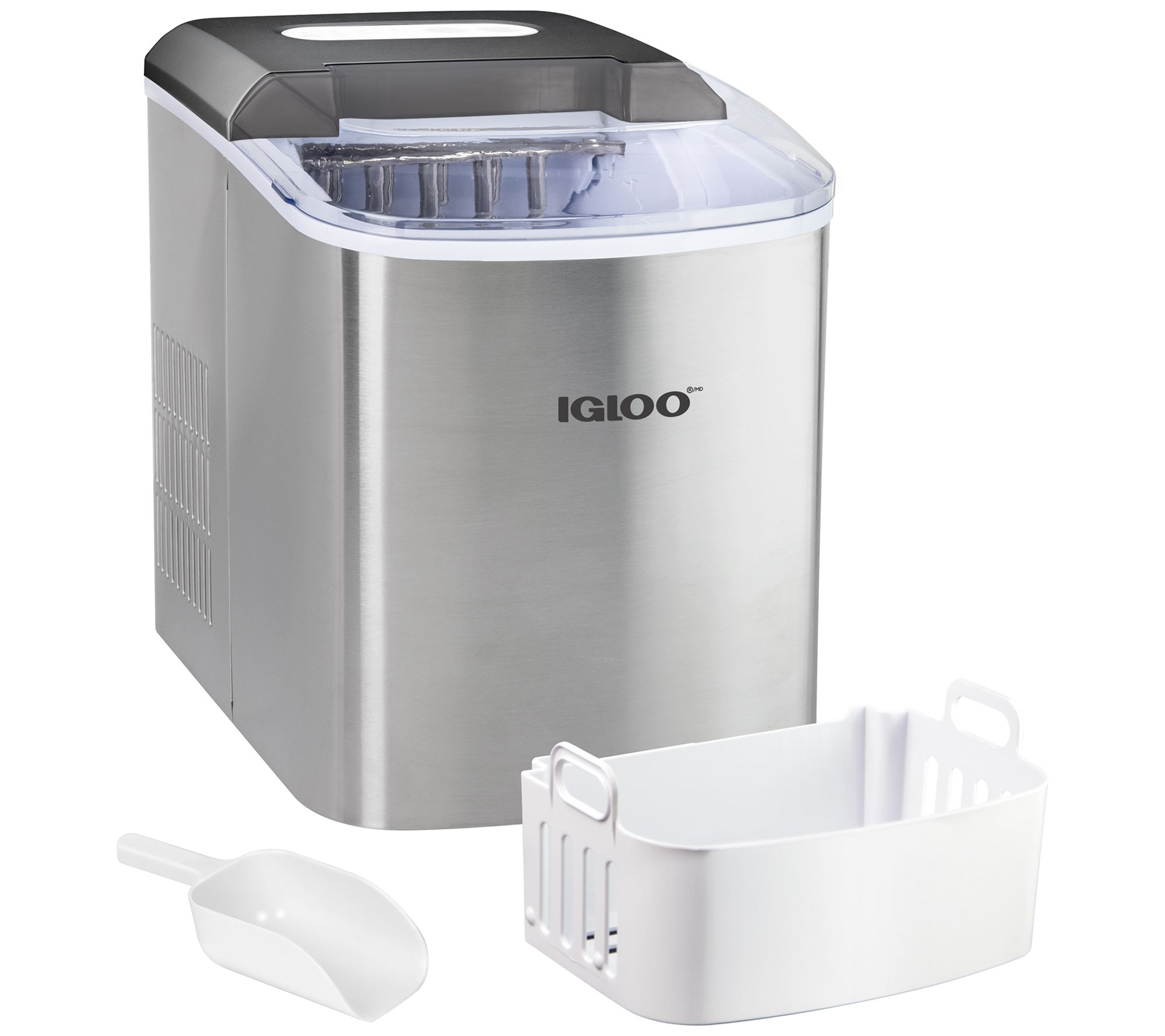 Igloo 26-lb Automatic Countertop Ice Maker Machine, Stainless - QVC.com