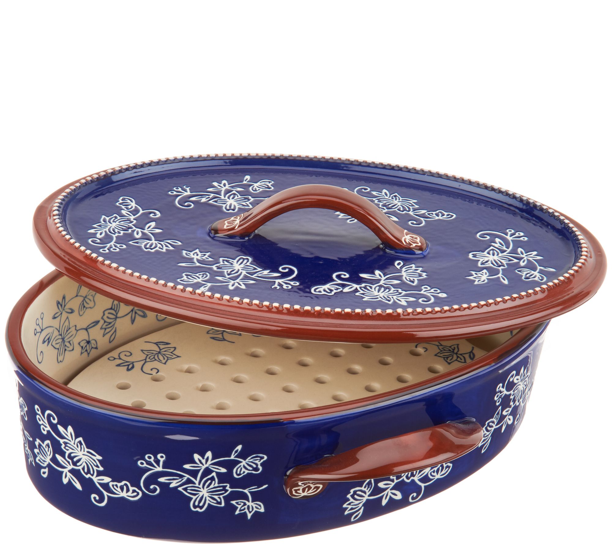 Temp-tations 6-qt Old World Floral Lace Patterned Slow Cooker 