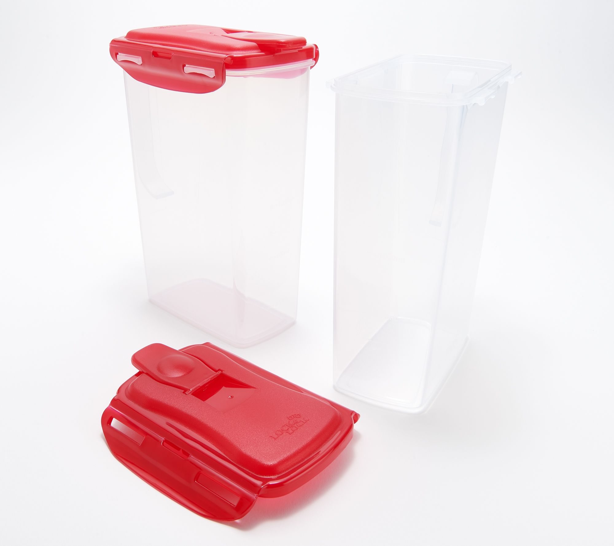 LocknLock Set of 2 1/2-Gallon Pitchers with Locking Lids 