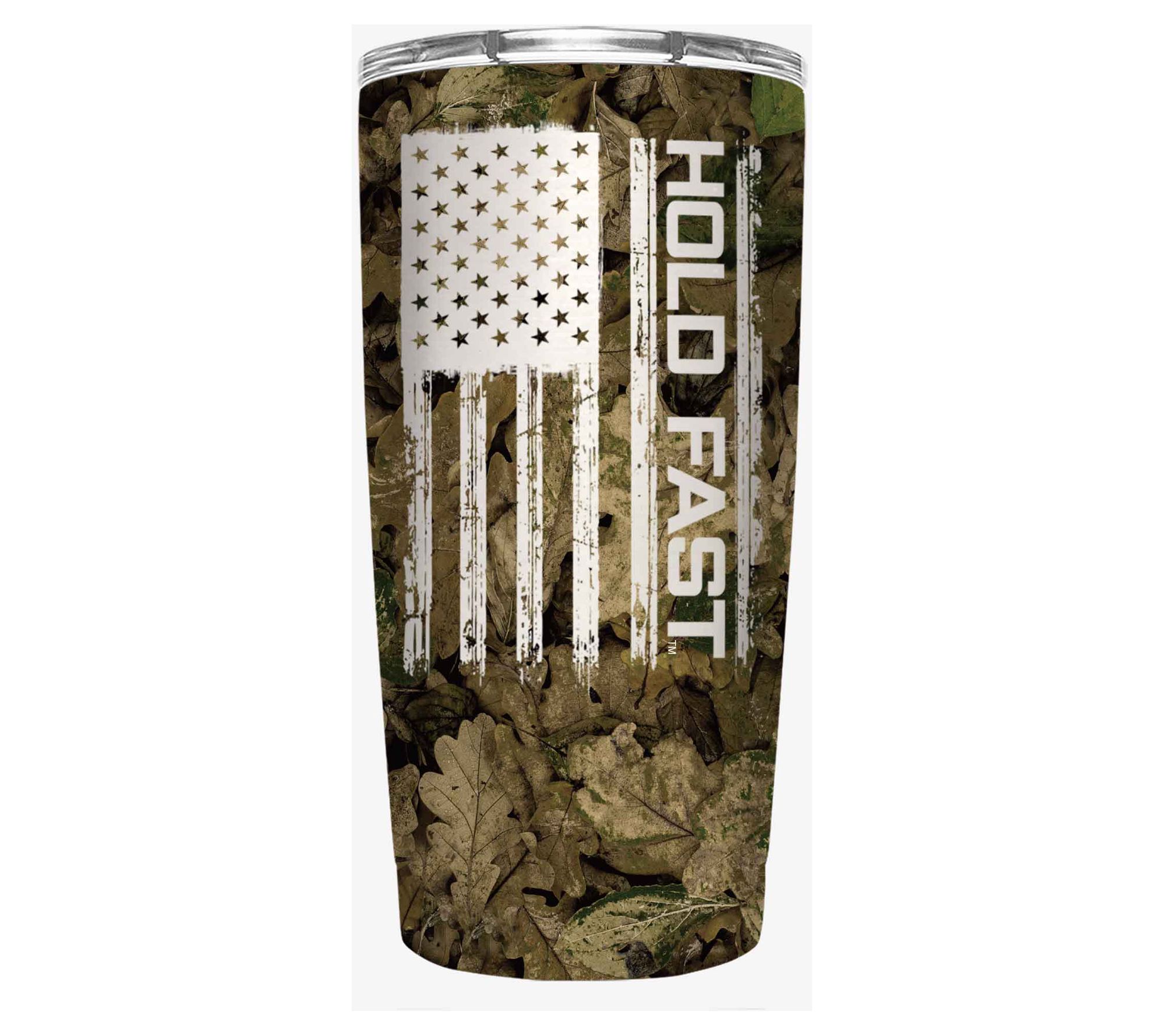 Kerusso 20-oz Dual Wall Tumbler - Hunting Camo Flag