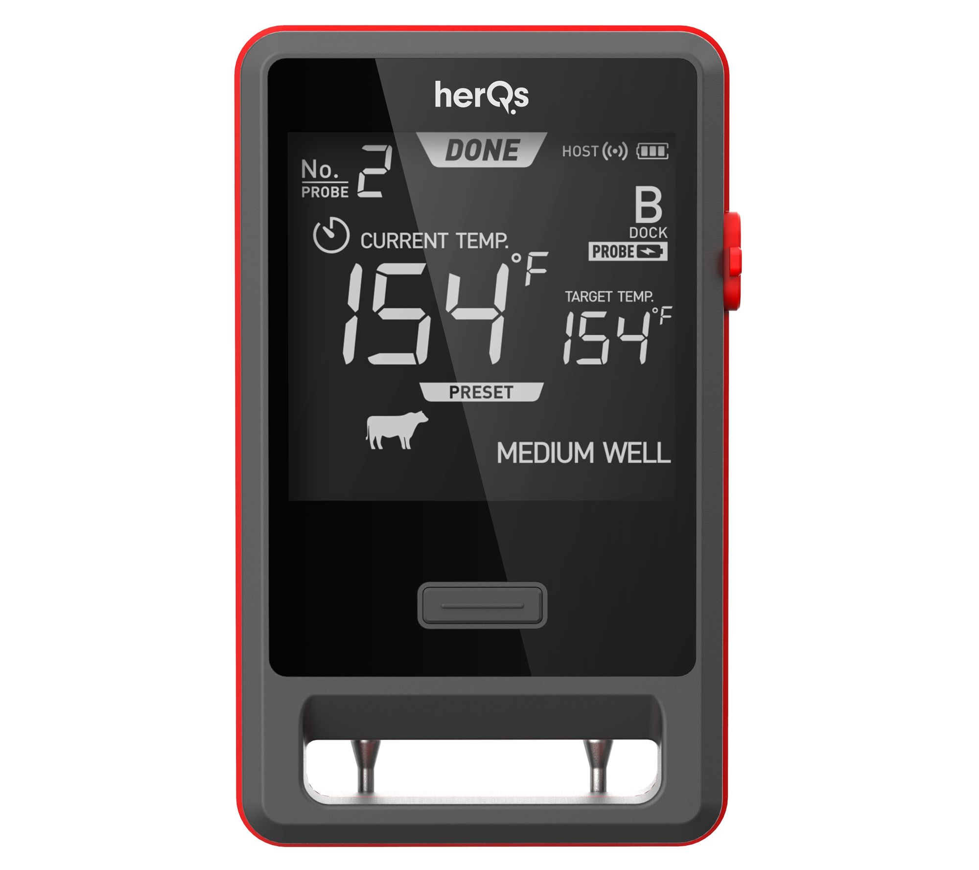 Sonde Per Barbecue HerQs EasyBBQ Pro | 2 Sonde In Acciaio Inox Per Misurazione Temperatura - 13cm - Foto 14