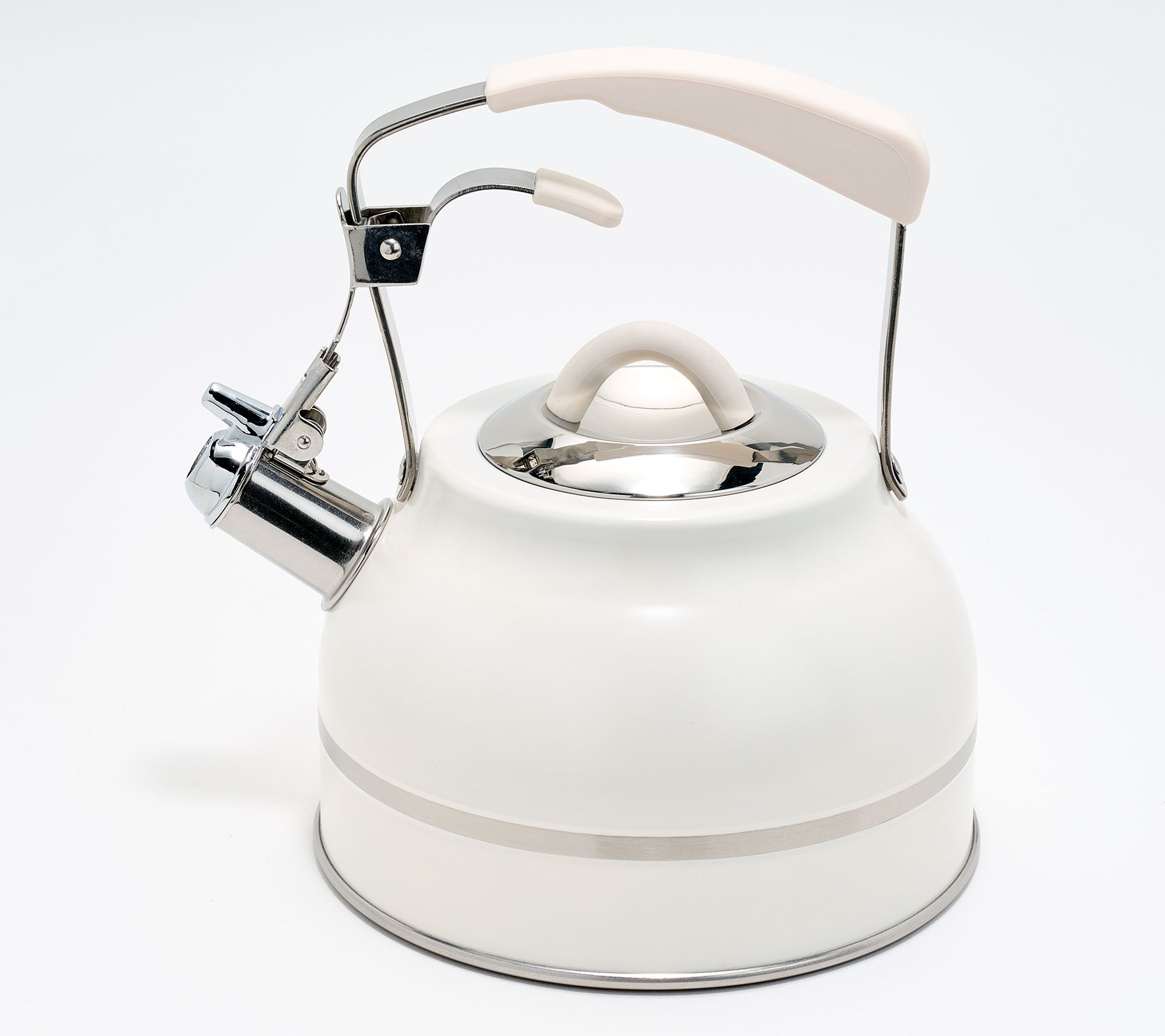 Aarti Sequeira 2.3-qt Stovetop Tea Kettle w/ Silicone Handle