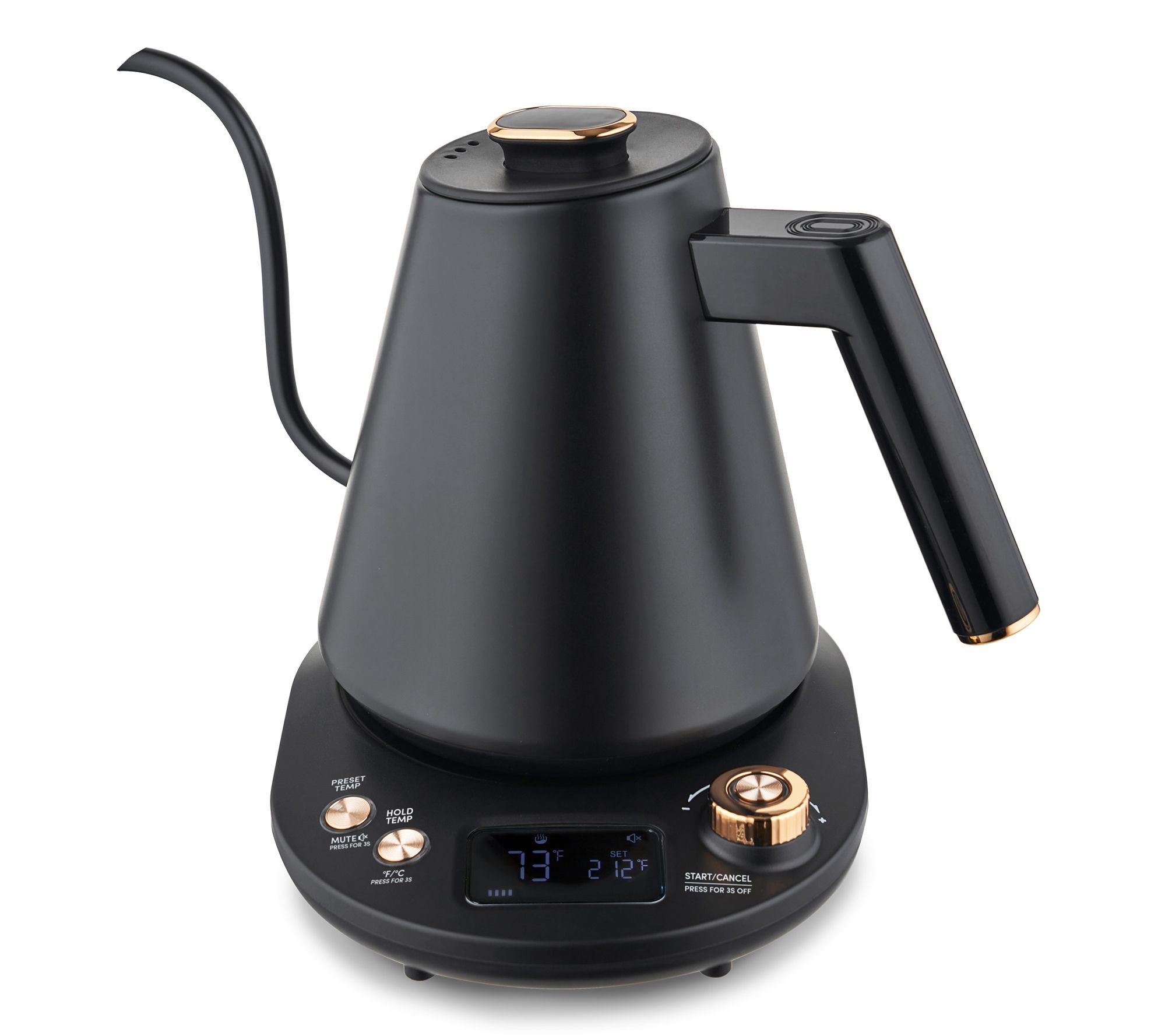 Elite Cuisine 1-Qt Digital Pour Over GooseneckWater Kettle