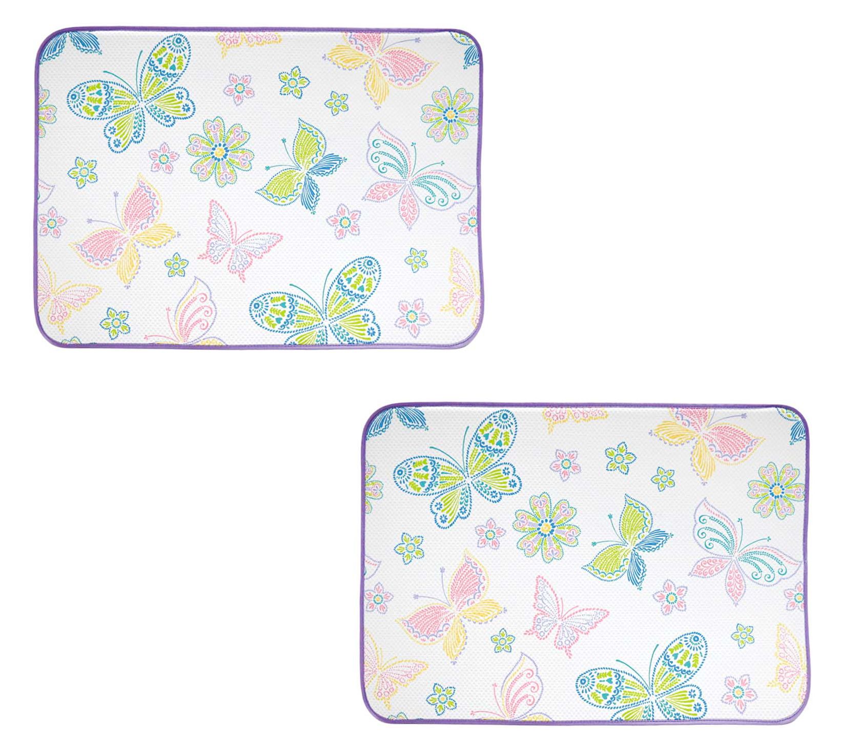 Temp-tations Seasonal Set of (2) 26"x18" XL Drying Mats