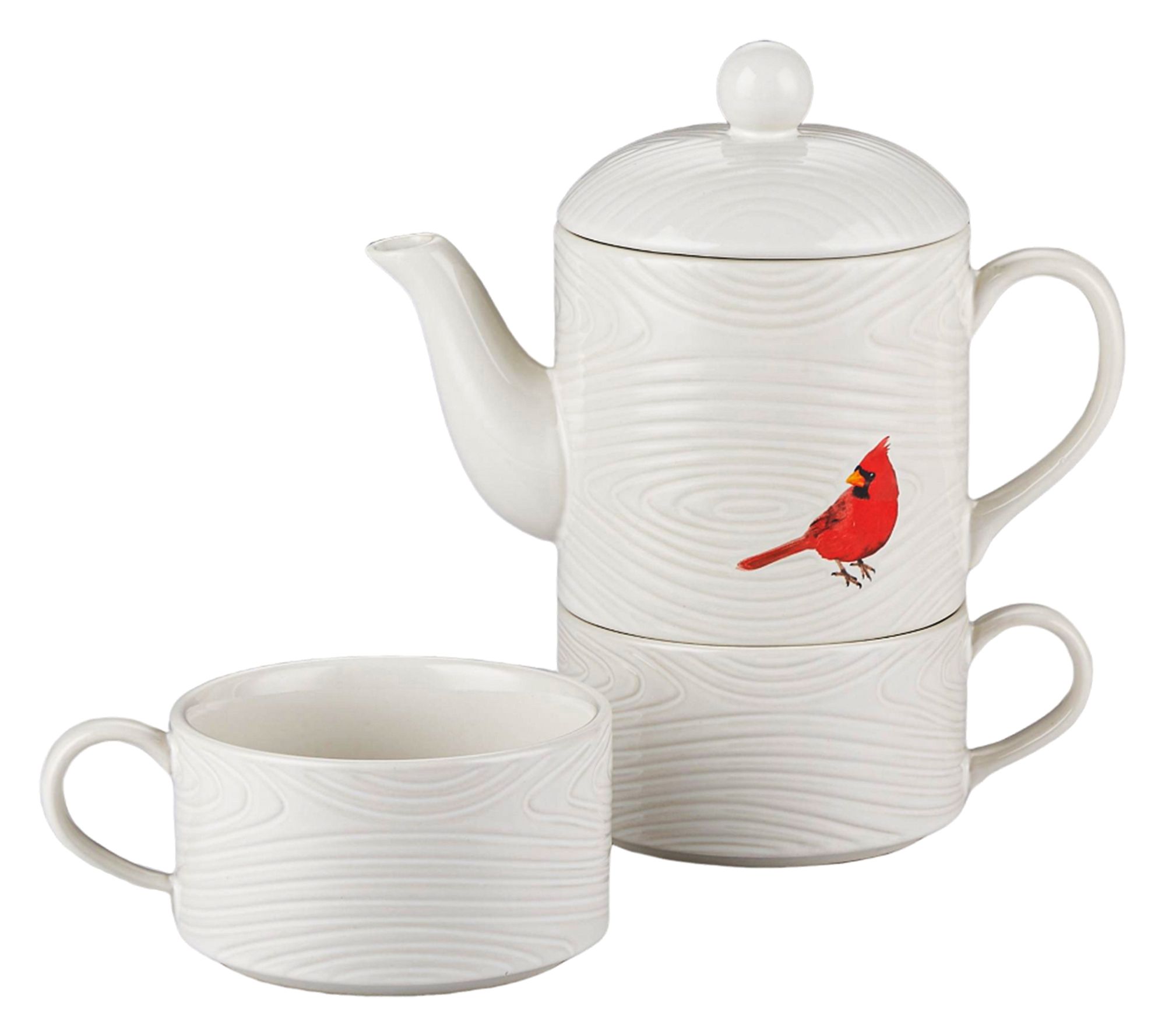 Temp-tations Special Edition Tea for Two Set with 2 Mugs & 20-oz Teapot