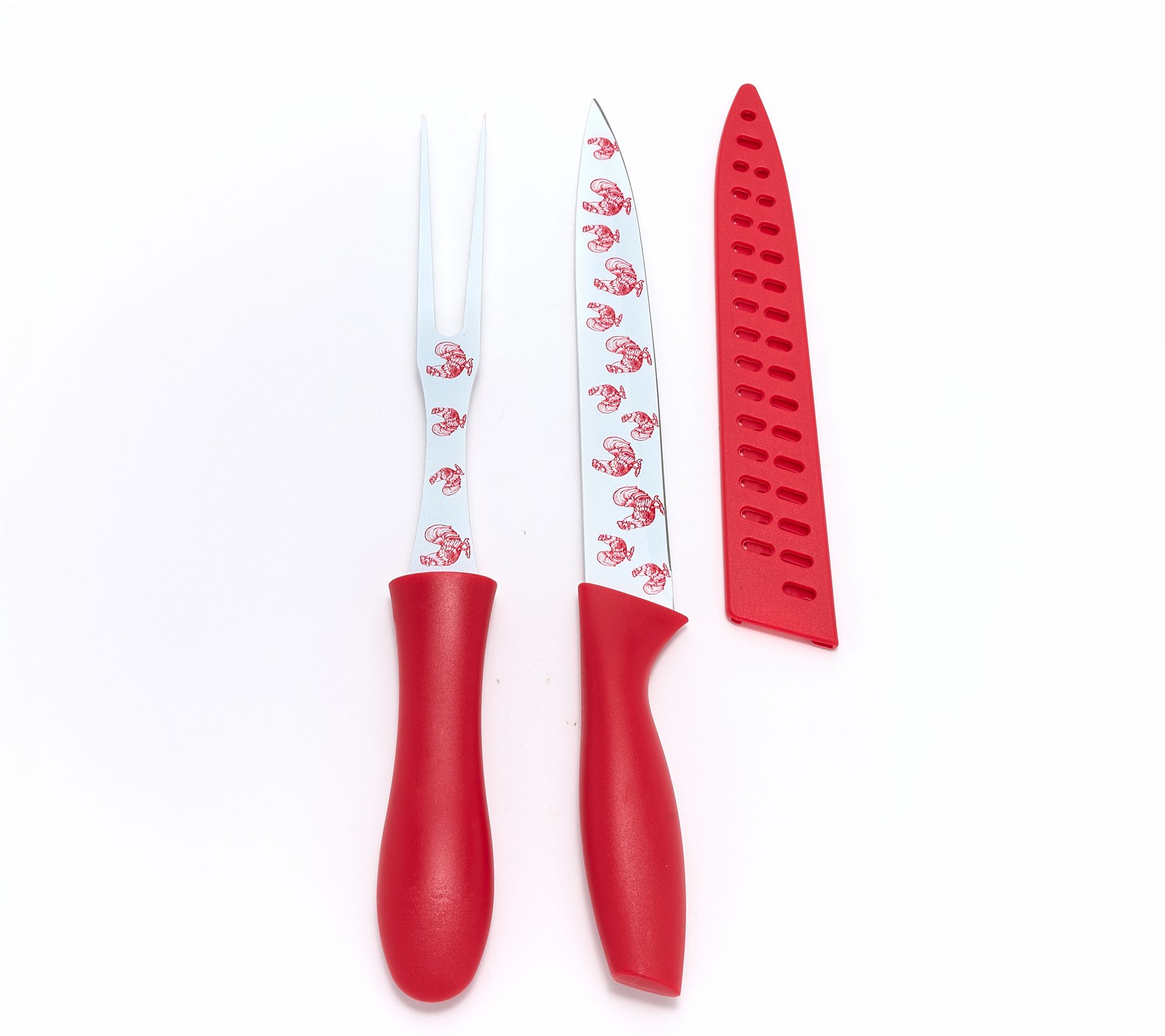 Temp-tations 2-Pc 12.5" Carving Knife and Fork Set