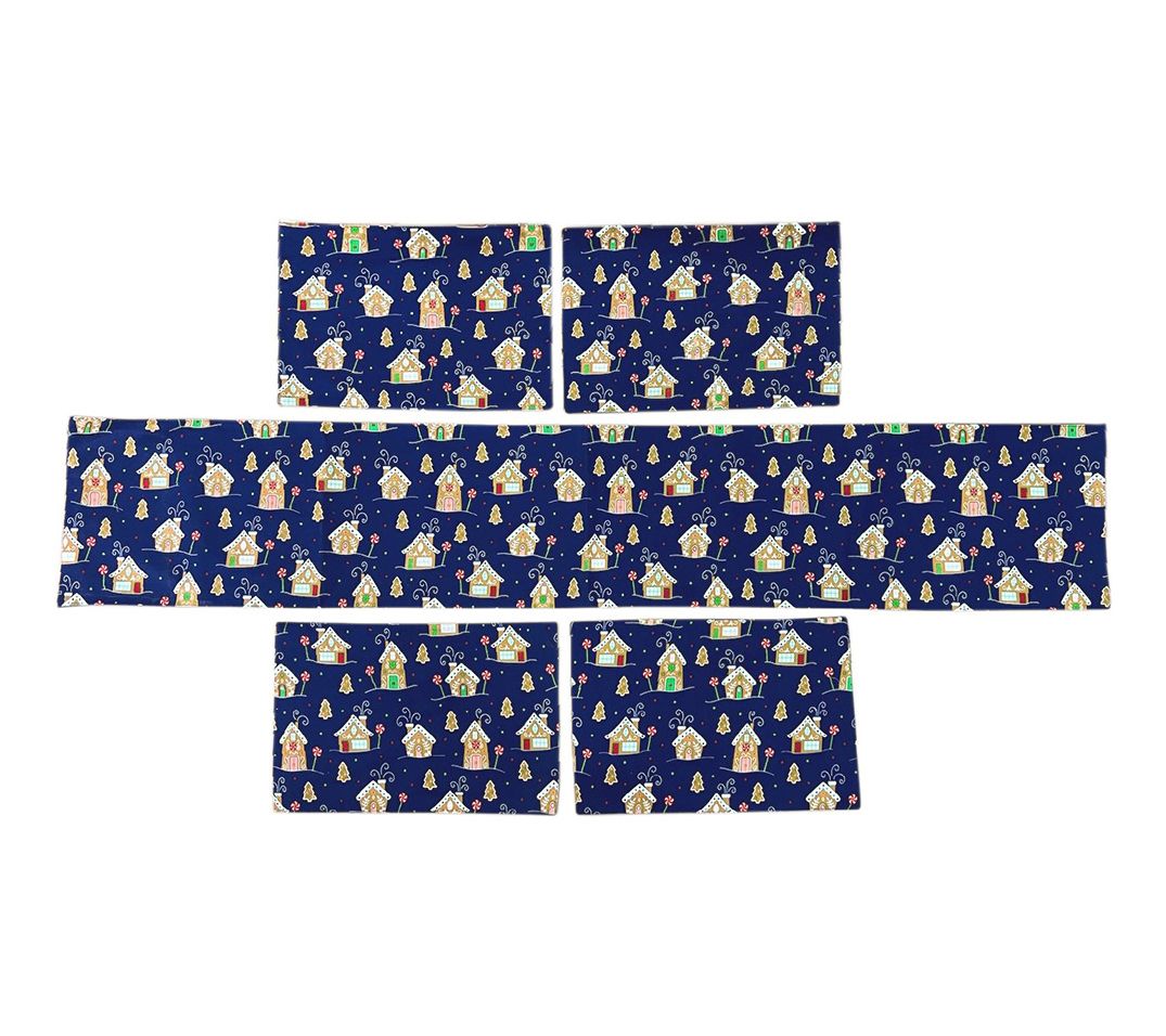 Temp-tations Seasonal 5-Piece Textile Set with Placemats