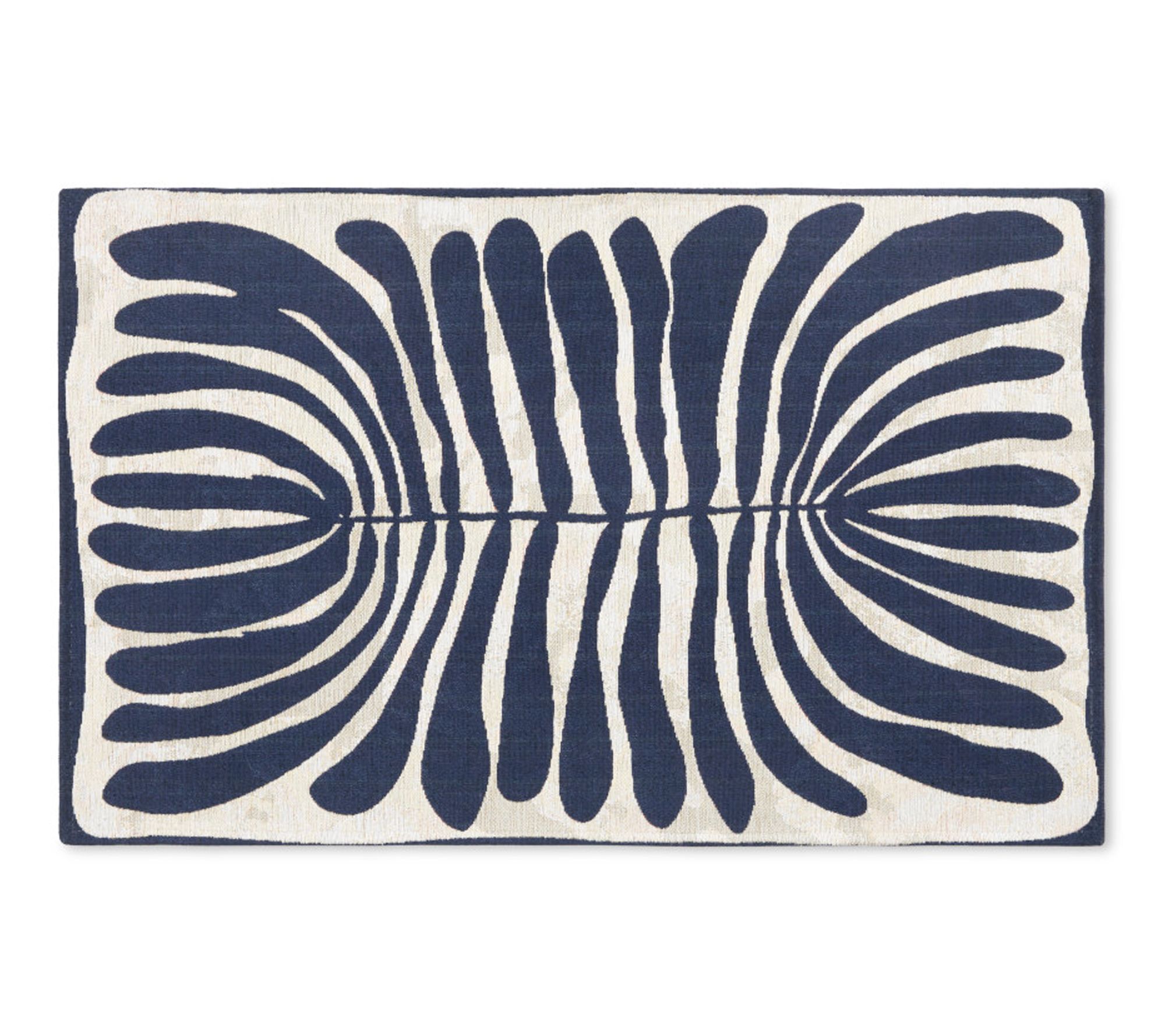 TCLI Livie Matisse Cutout Washable 24"x40" Kitchen Mat