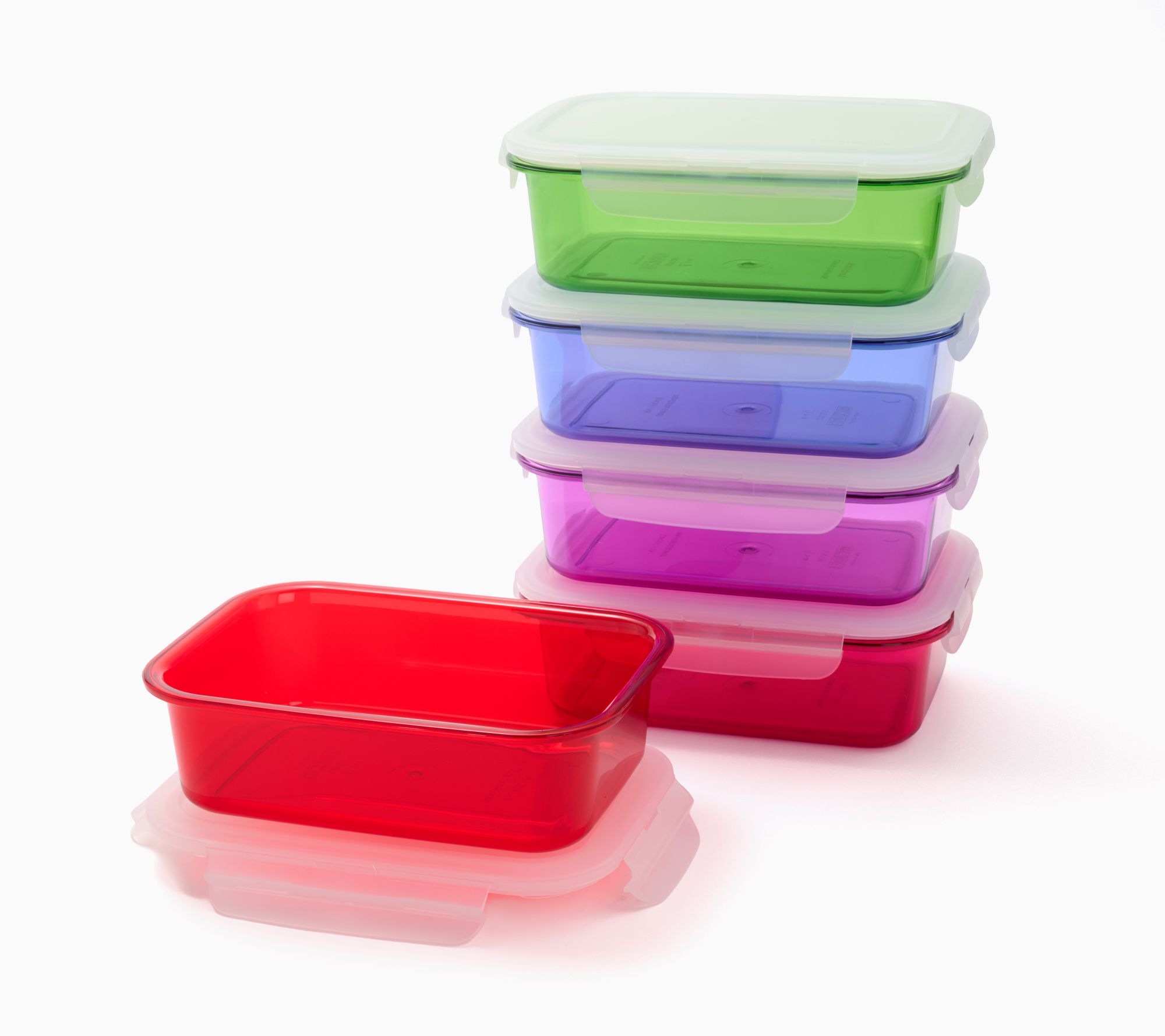 LocknLock 5pc Tritan Multi-Color Rectangle Set | QVC