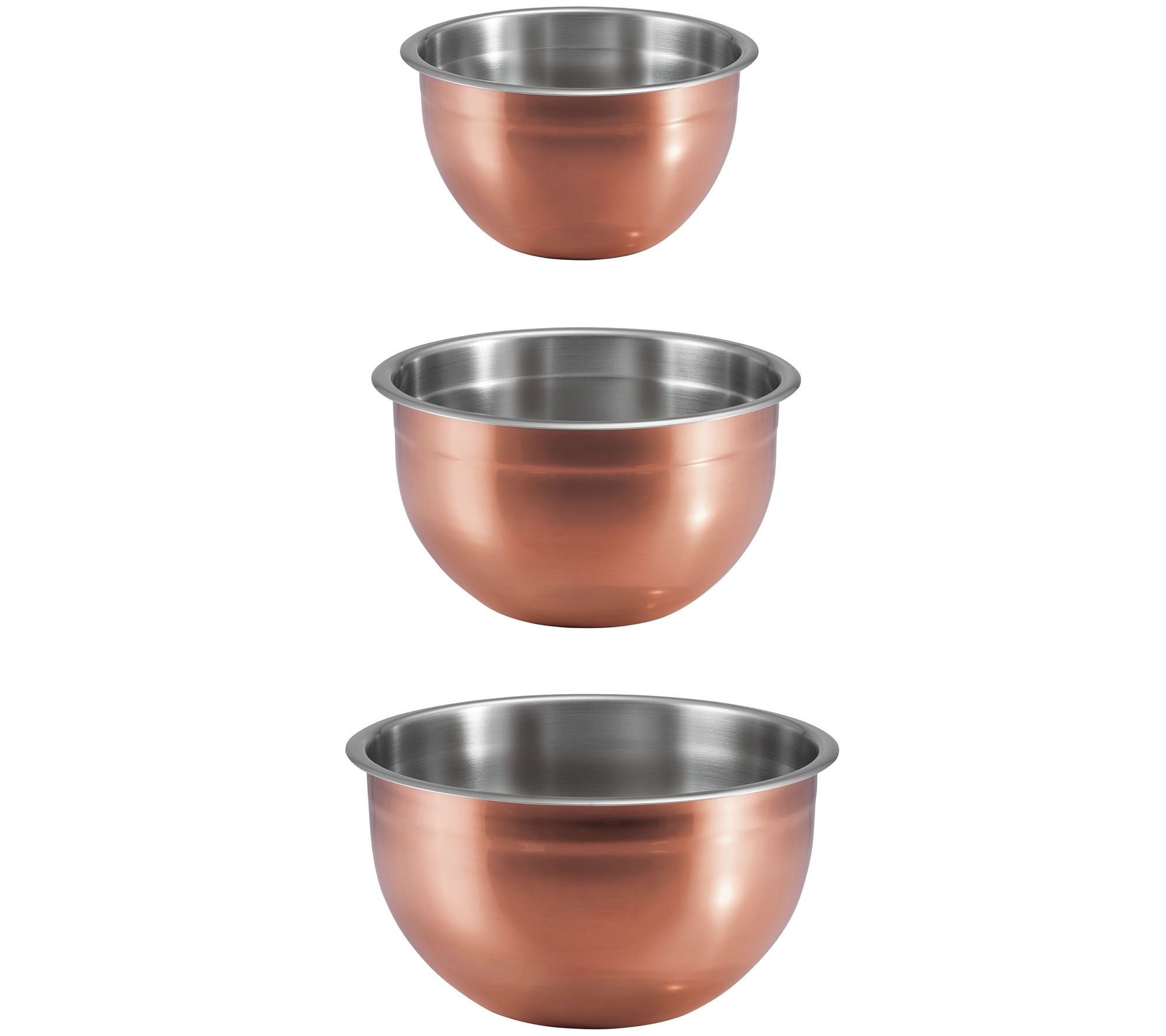 Cuisinart 3 Piece Copper Mixing Bowl Set