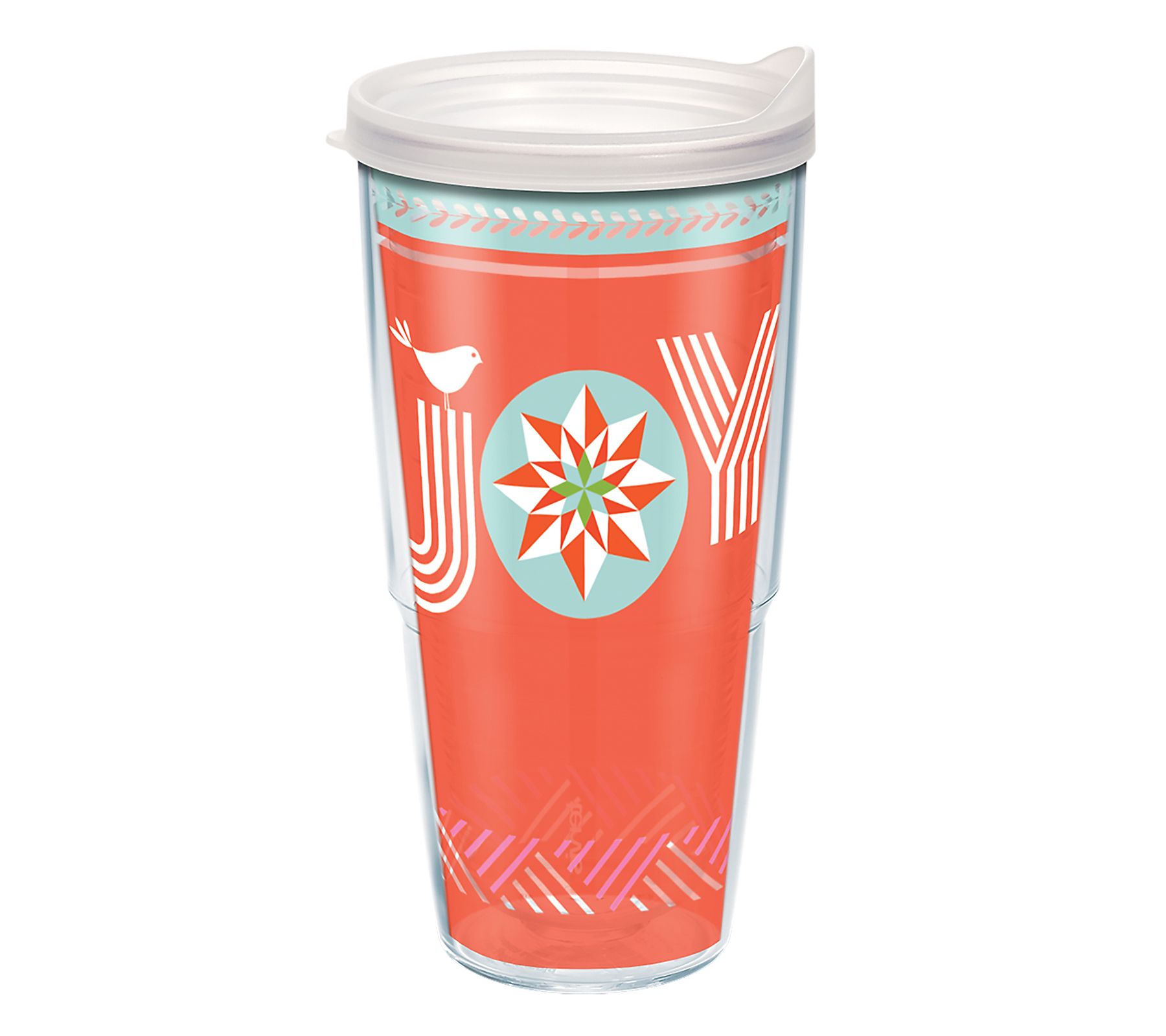 Tervis 24 oz Insulated Hot Cold Tumbler Lid & Straw Simply Southern Adoption