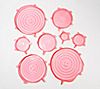 California Home Goods 8-Pc Set of Reusable Silicone Lids