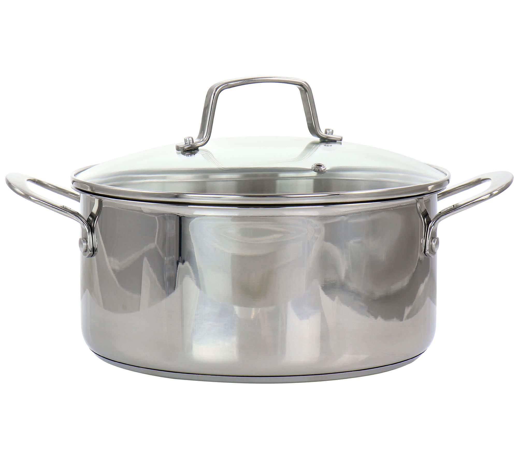 Oster Ashford 6 qt. Round Aluminum Nonstick Dutch Oven in Black with Glass  Lid 985105841M - The Home Depot