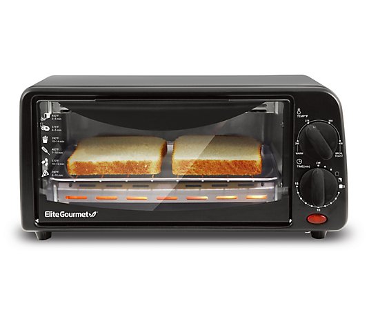 Elite Gourmet 2-Slice Toaster Oven with Timer 