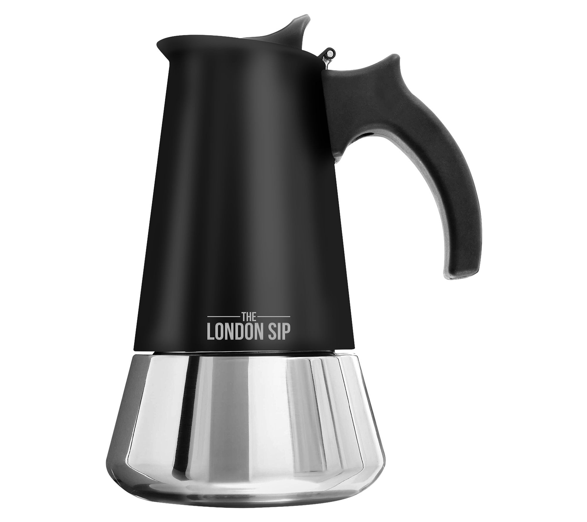 London Sip 10-cup Stainless Steel Espresso Maker