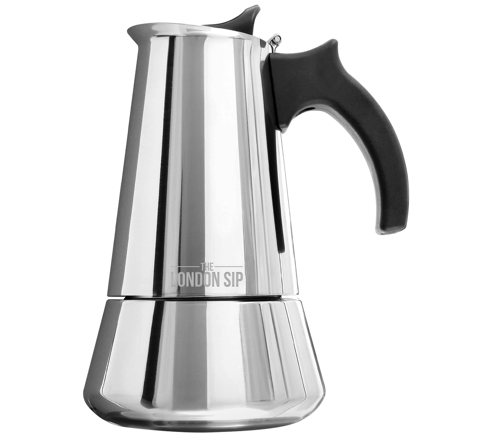 London Sip 10-cup Stainless Steel Espresso Maker