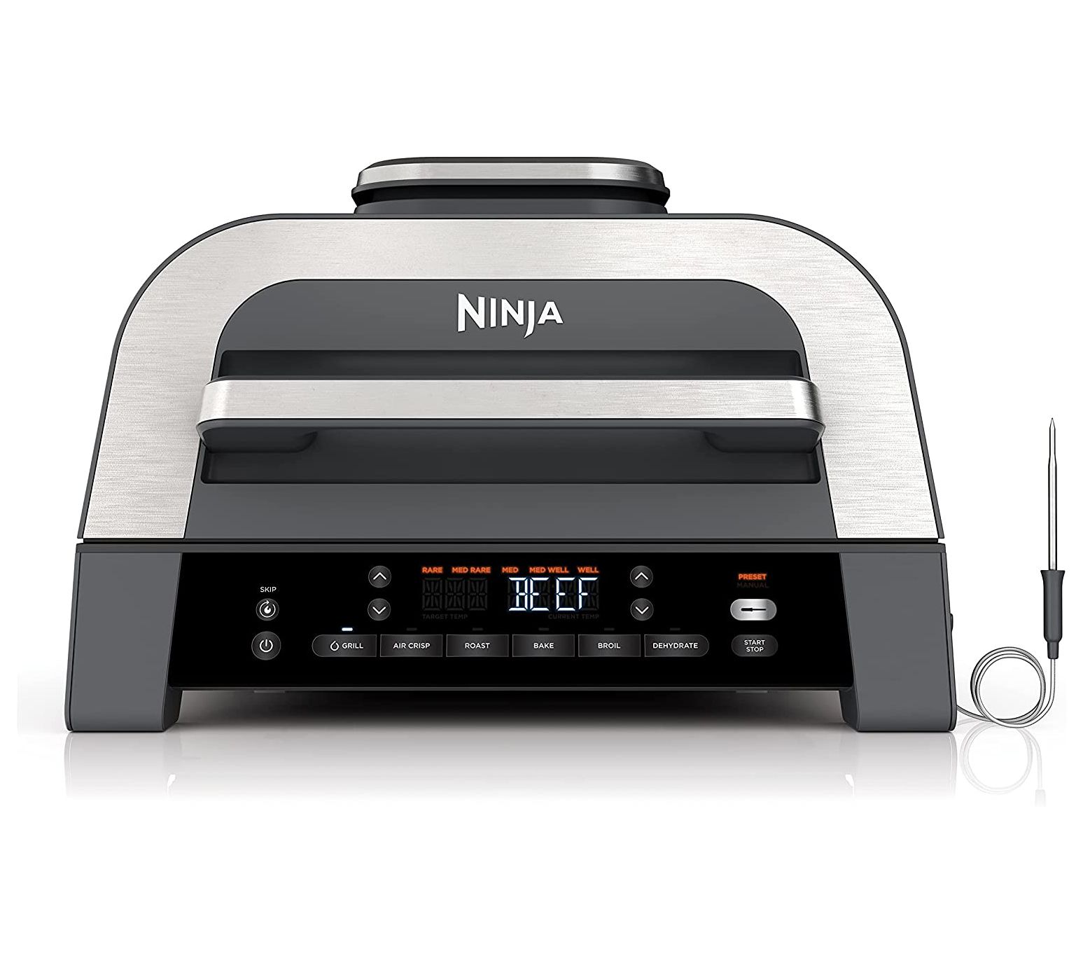 Ninja Foodi Smart XL 6-in-1 Indoor Grill Air Fryer w/ Probe & Skewers on  QVC 