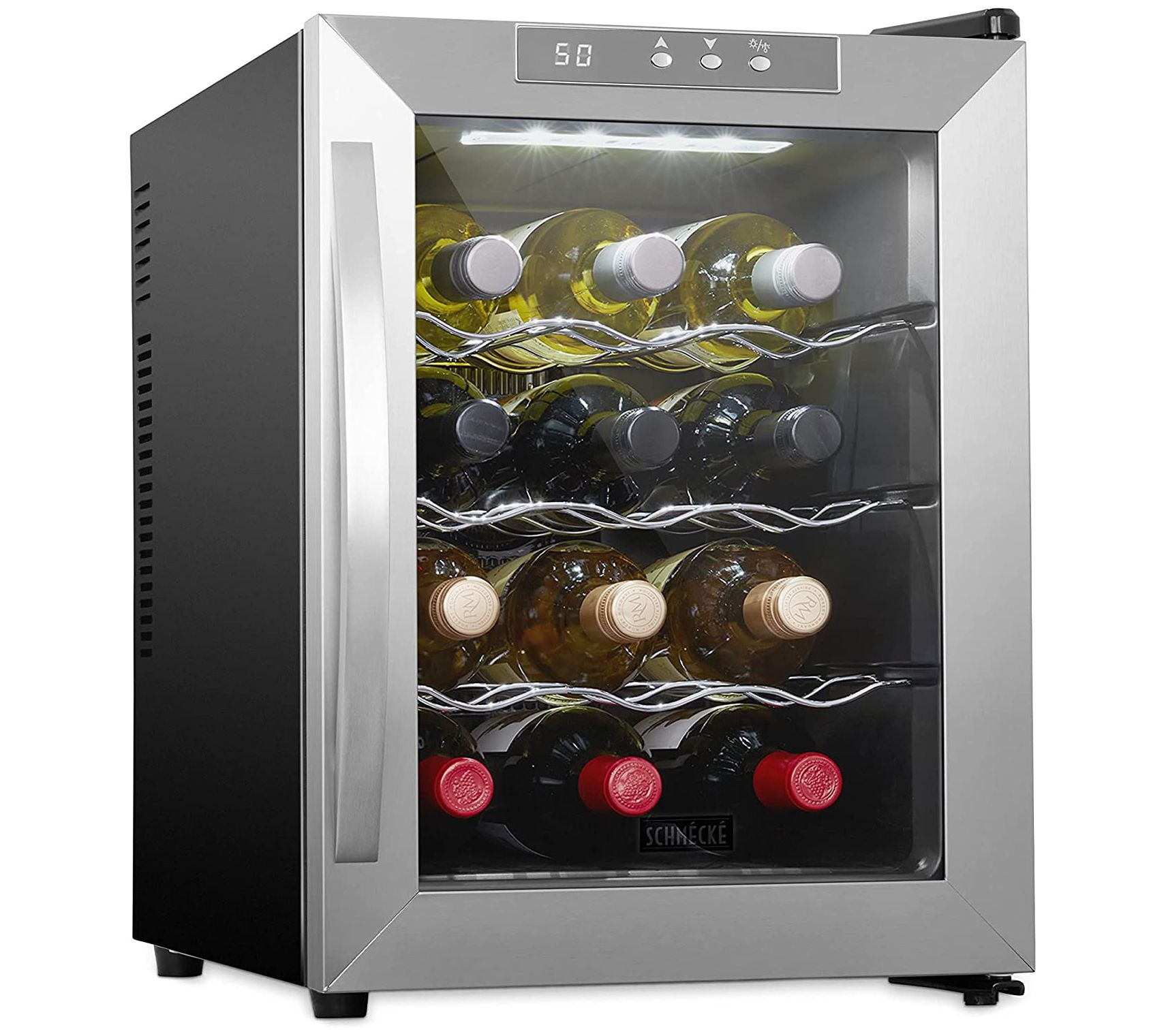 Schmecke 12Bottle Thermoelectric Stainless Steel Wine Cooler