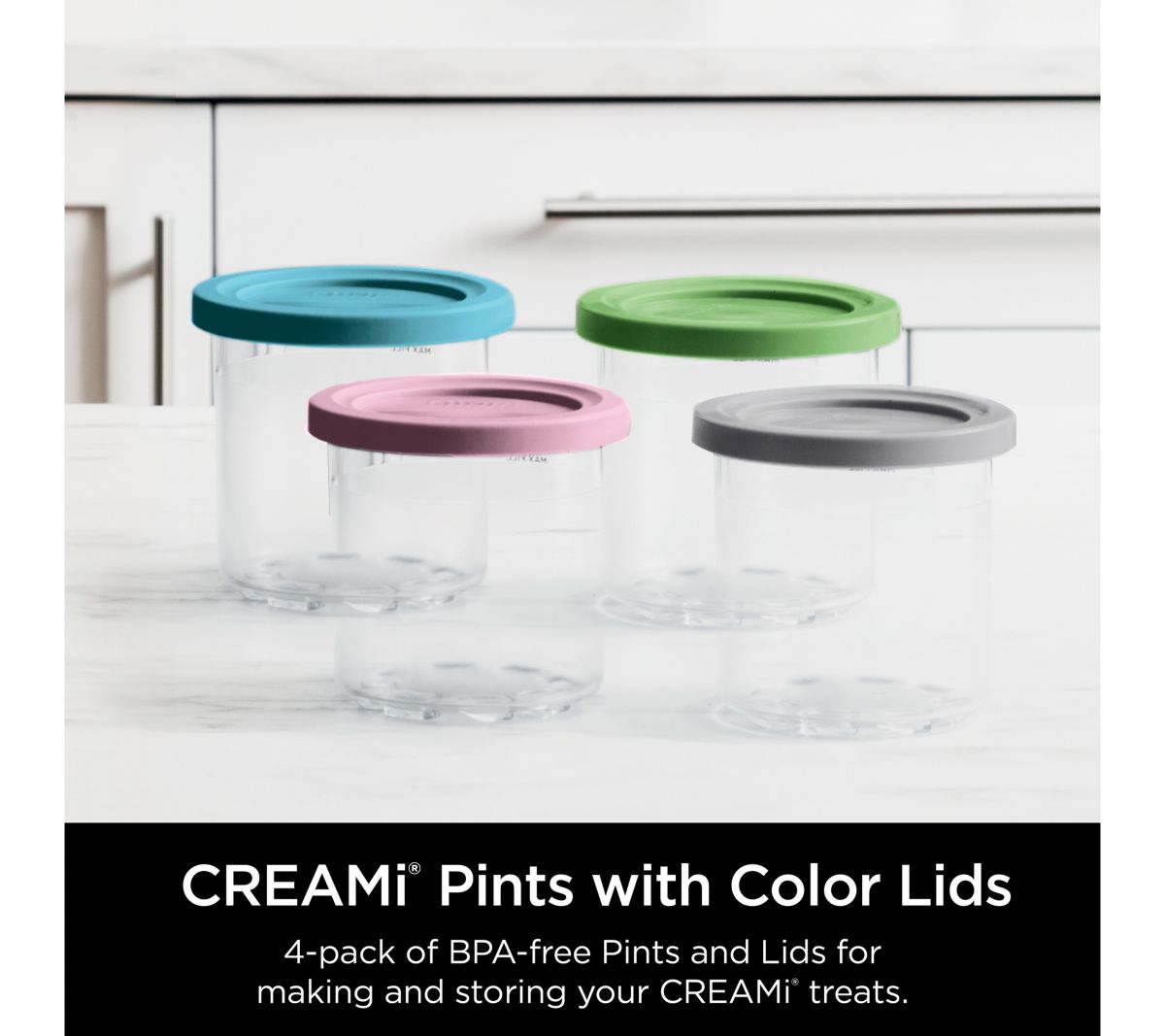 Ninja CREAMi Pints 4‑Pack product image shipped from the store