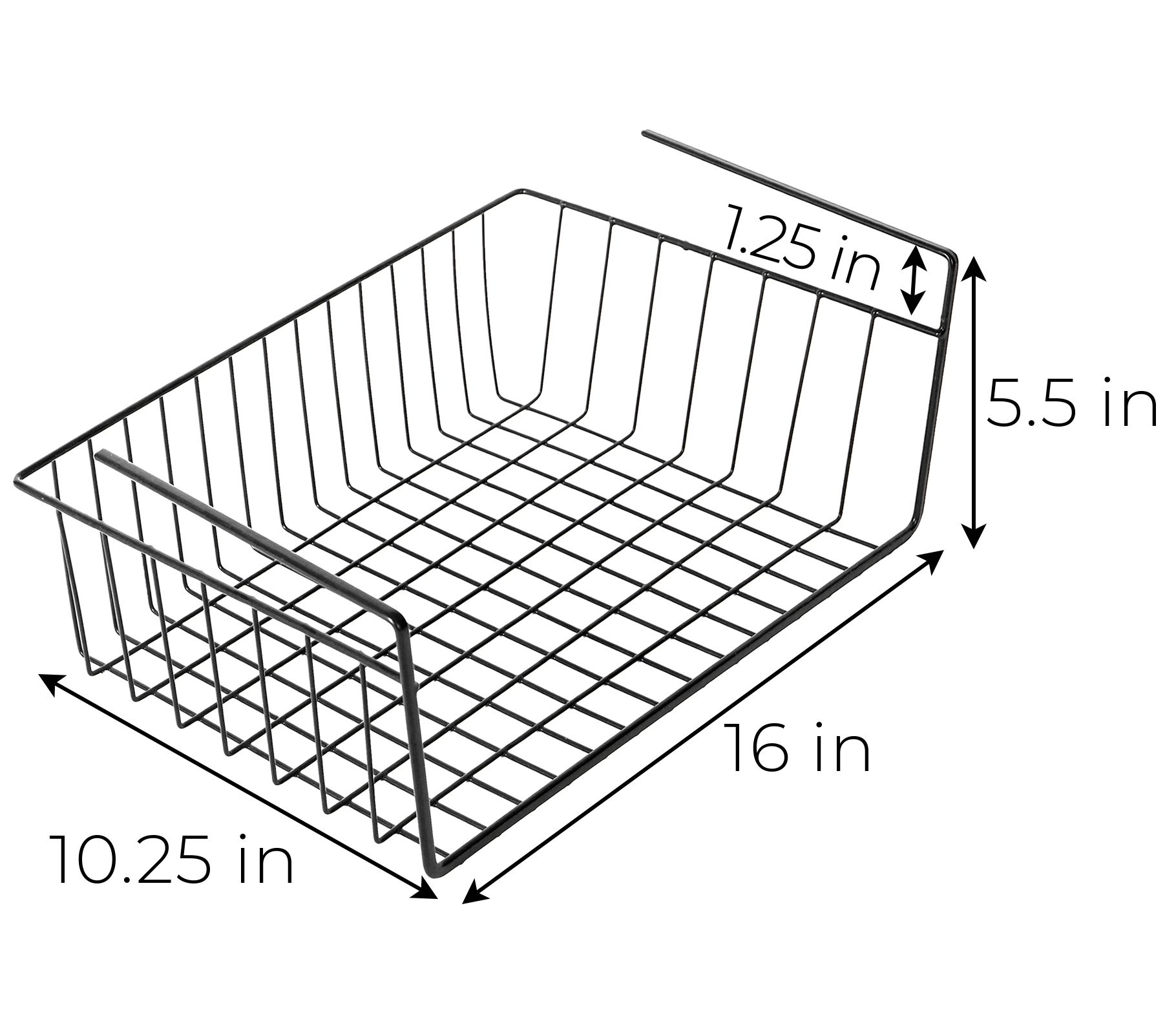 Smart Design Undershelf Storage Basket W
