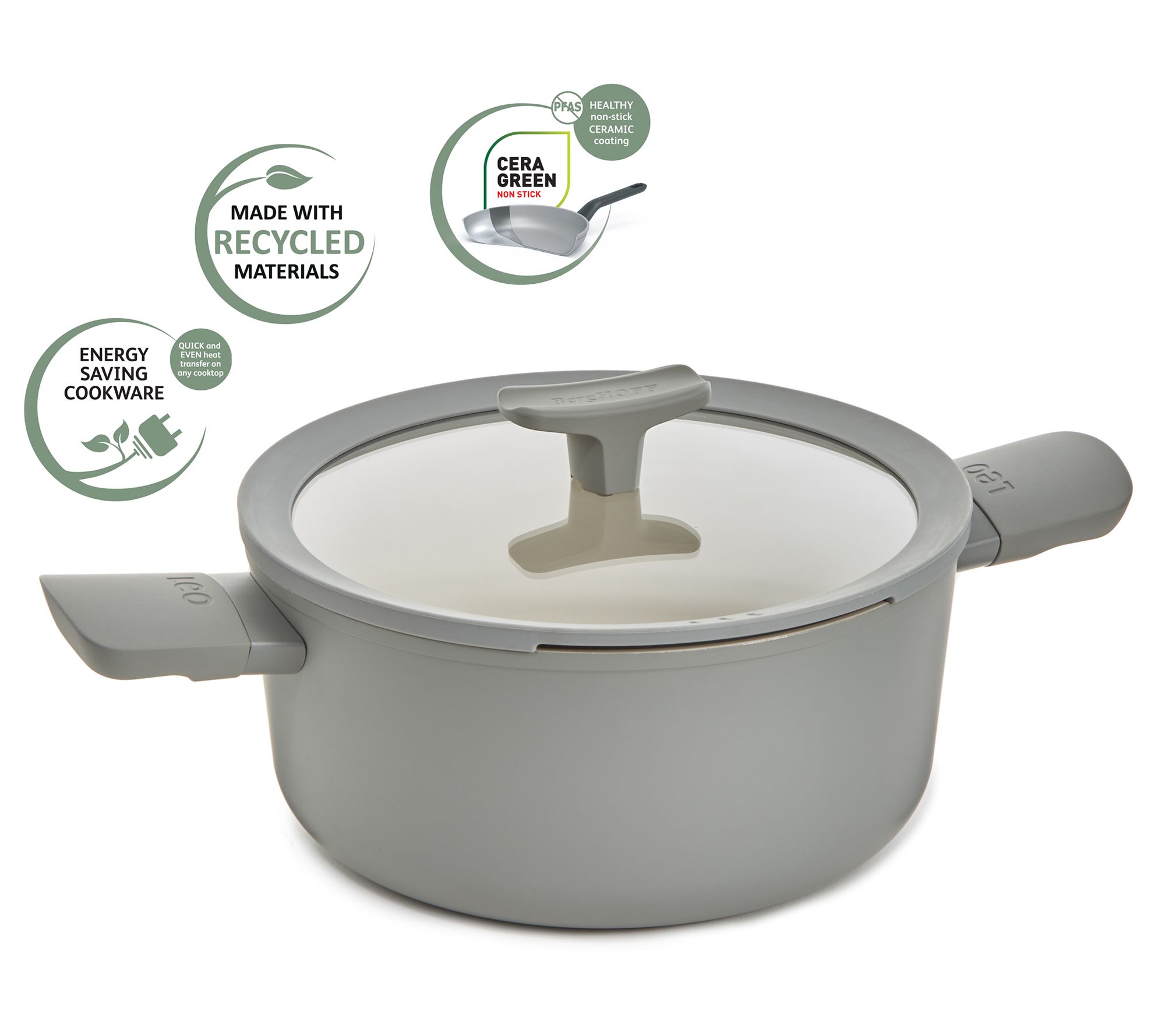 BergHOFF 4.6- Quart Balance Non-stick Ceramic Stock Pot