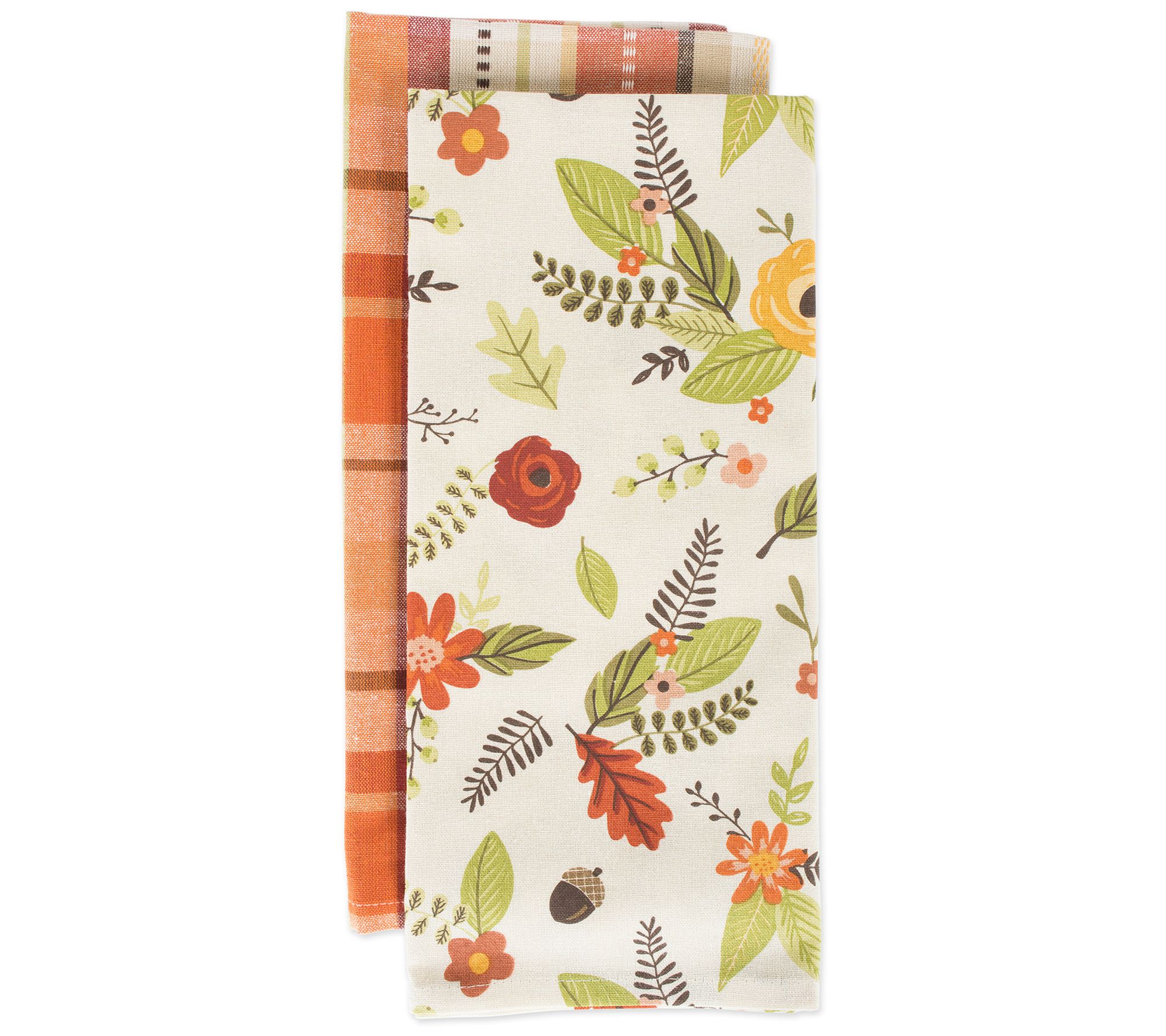 Design Imports Set of 2 Fall In Love Kitchen Towels