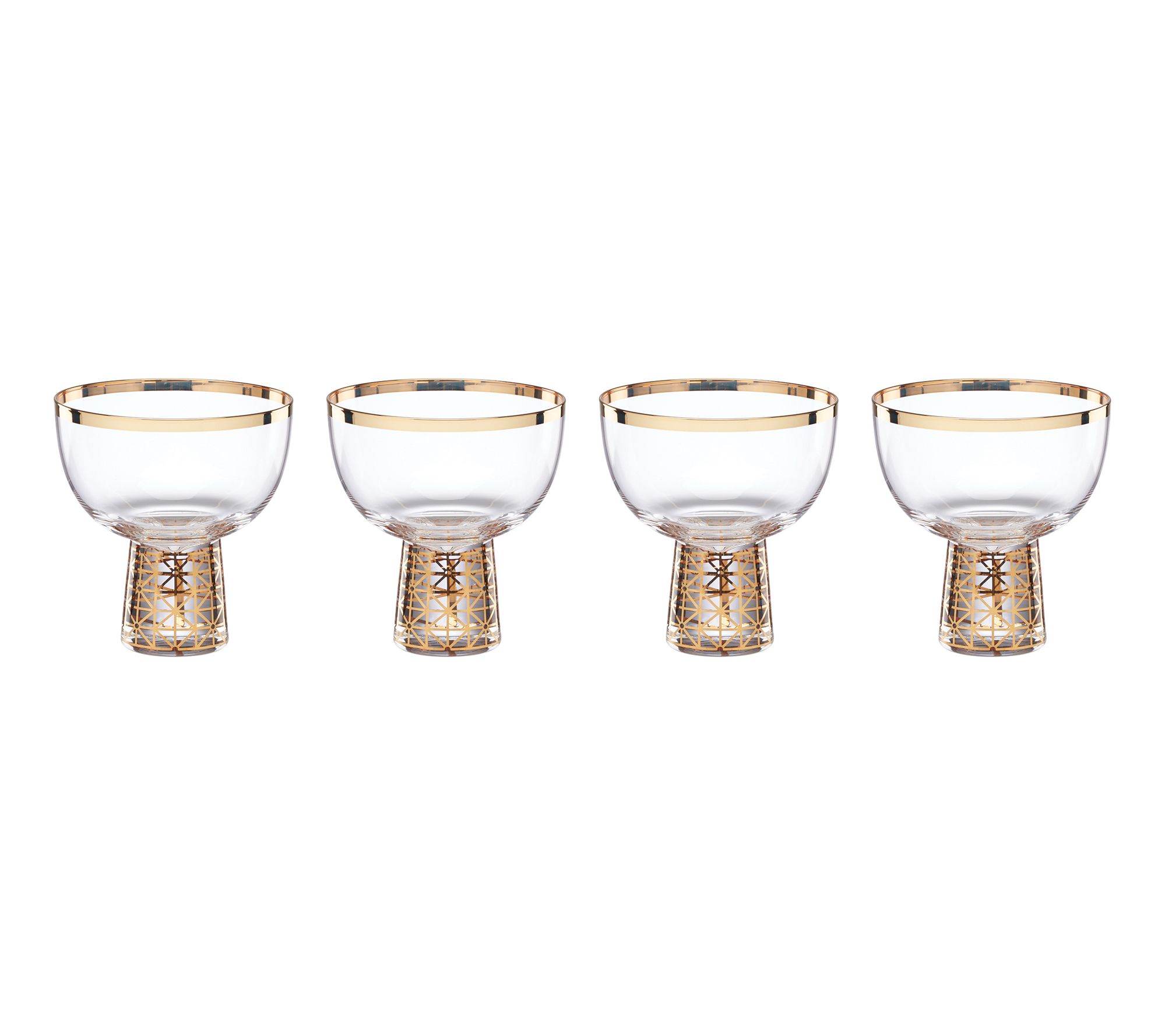 Lenox Tuscany Classics Gold Frost Coupes Set of 4