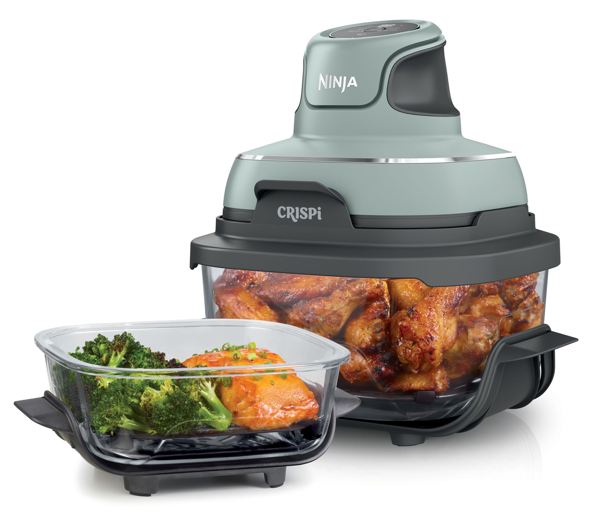 Ninja Crispi 4- in-1 Portable G lass Air Fryer Cooking System