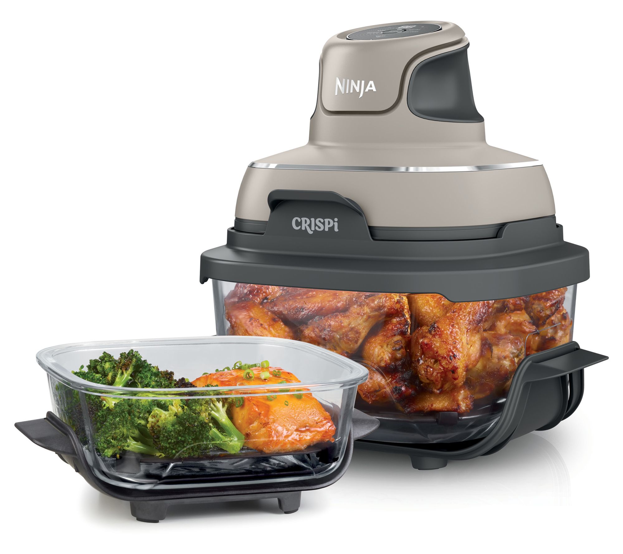Ninja Crispi 4- in-1 Portable G lass Air Fryer Cooking System