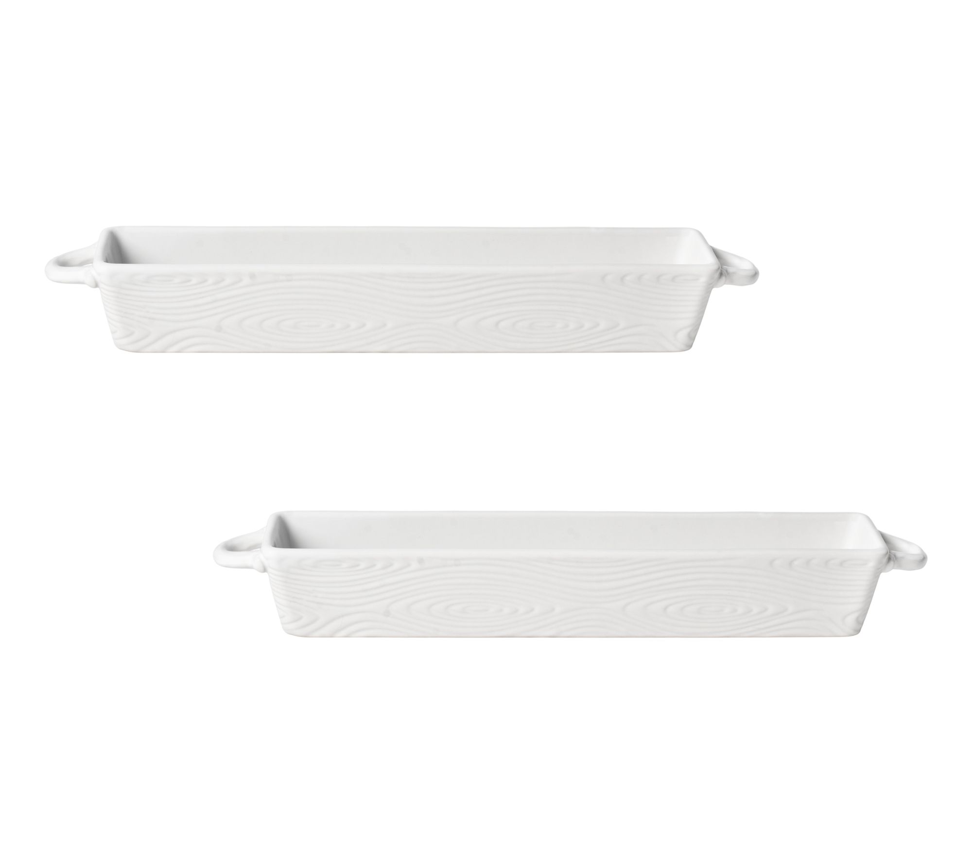 Temp-tations Seasonal Set of (2) Cracker Trays with Handles