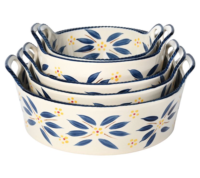 As Is Temp-tations Old World 5-piece Nestable Round Bake Set