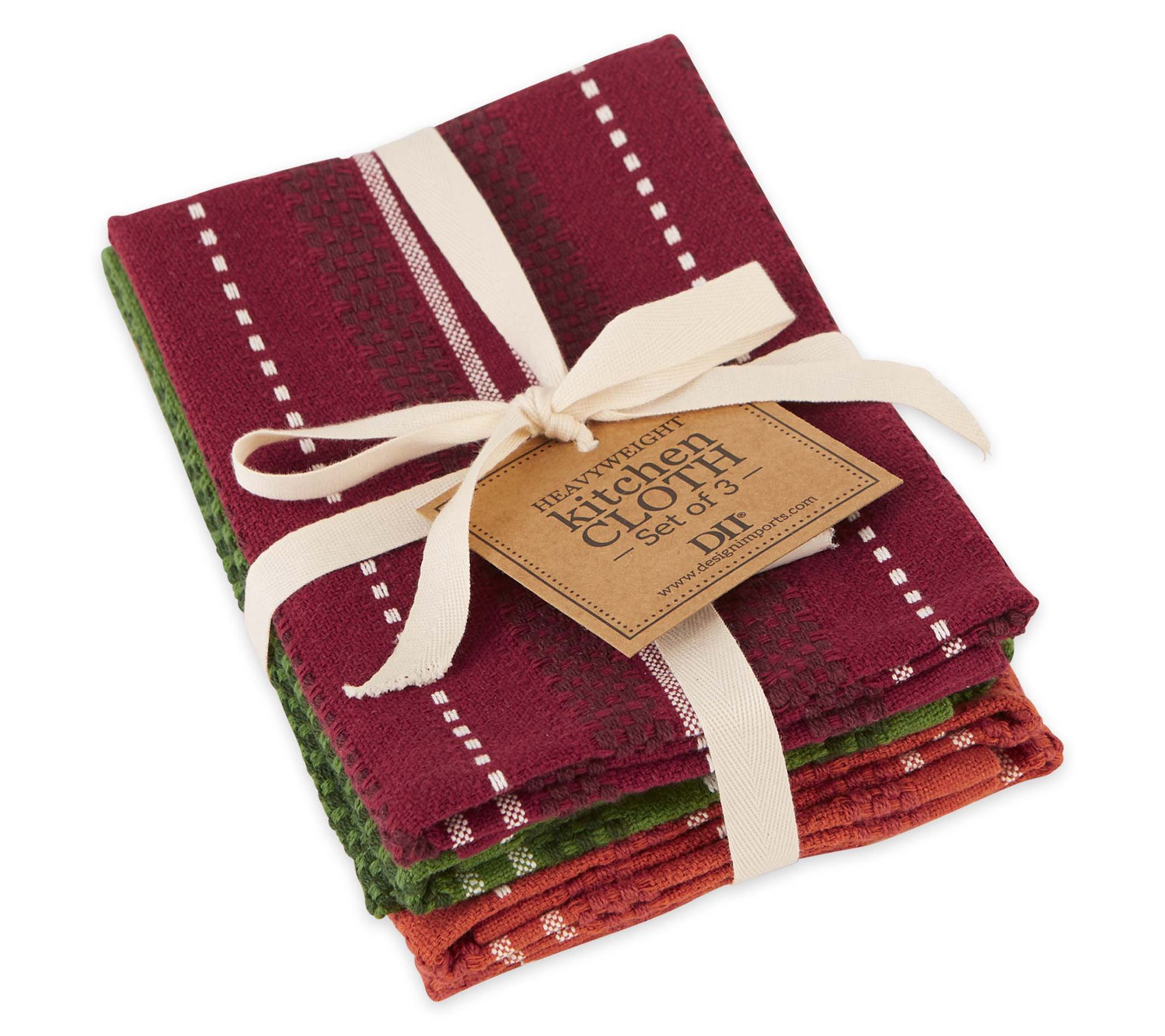 Design Imports Set/3 Orchard Heavyweight Dishcloths