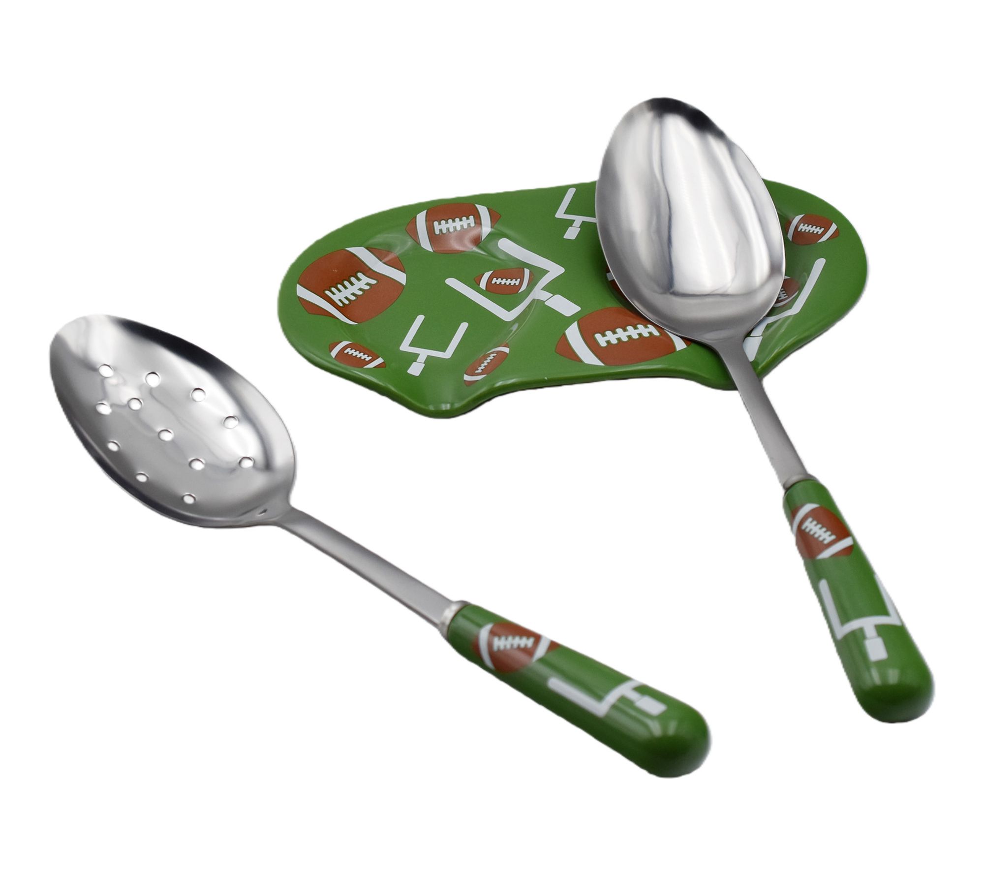 Temp-tations Double Spoon Rest with Two Serving Spoons