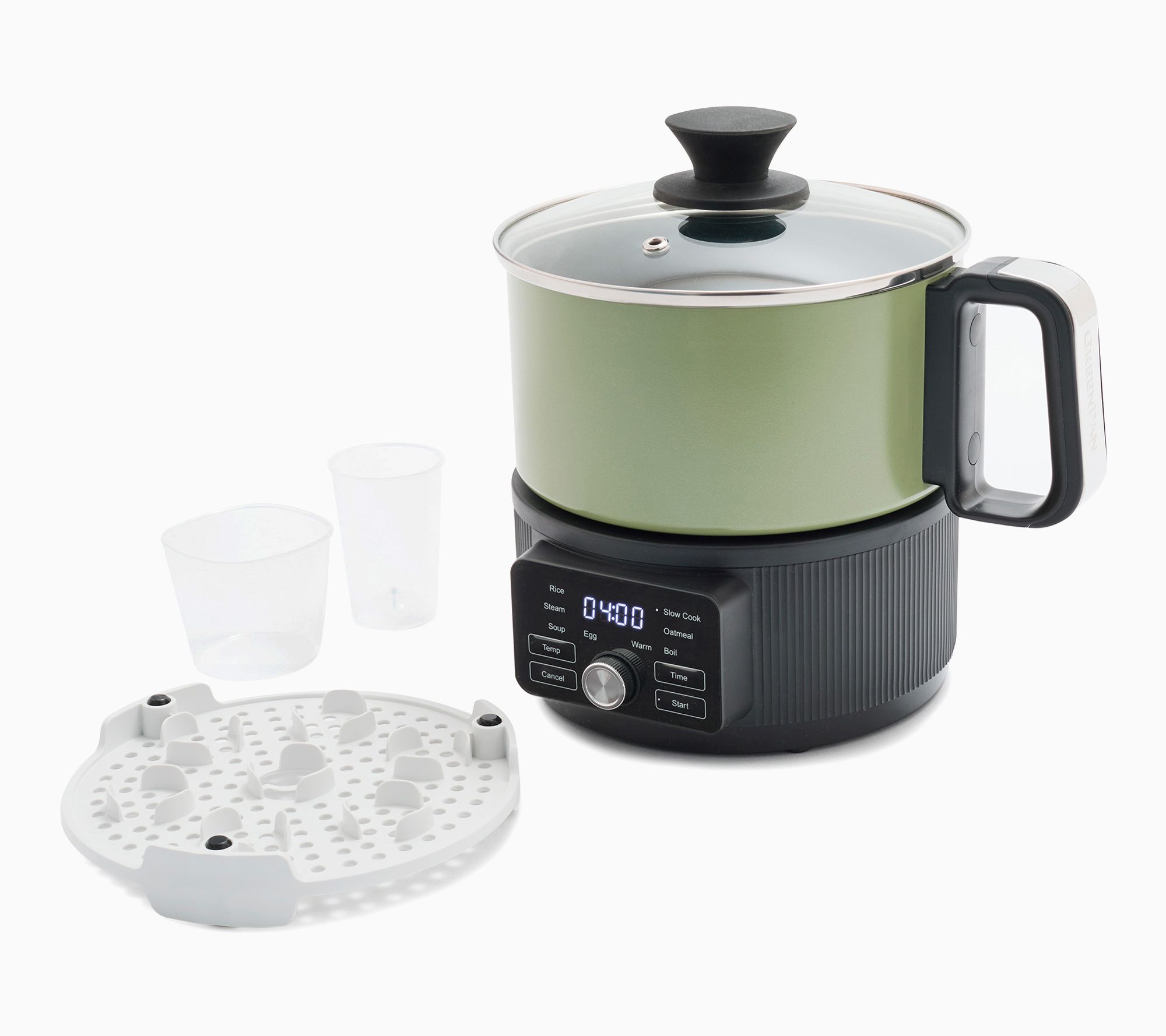 GreenPan 10-in-1 Digital 6-Cup Nonstick Multi-Cooker with Glass Lid