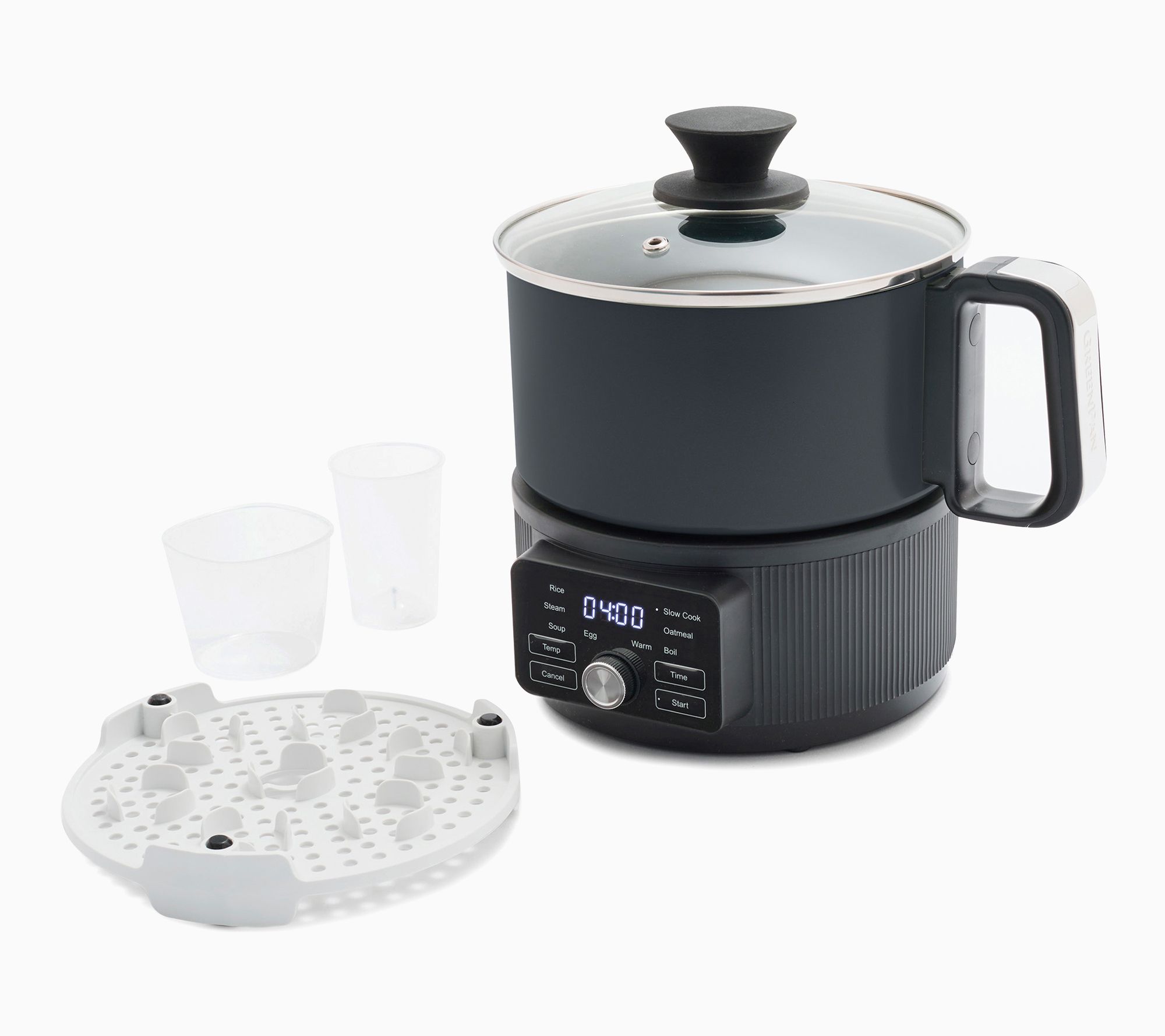 GreenPan 10-in-1 Digital 6-Cup Nonstick Multi-Cooker with Glass Lid