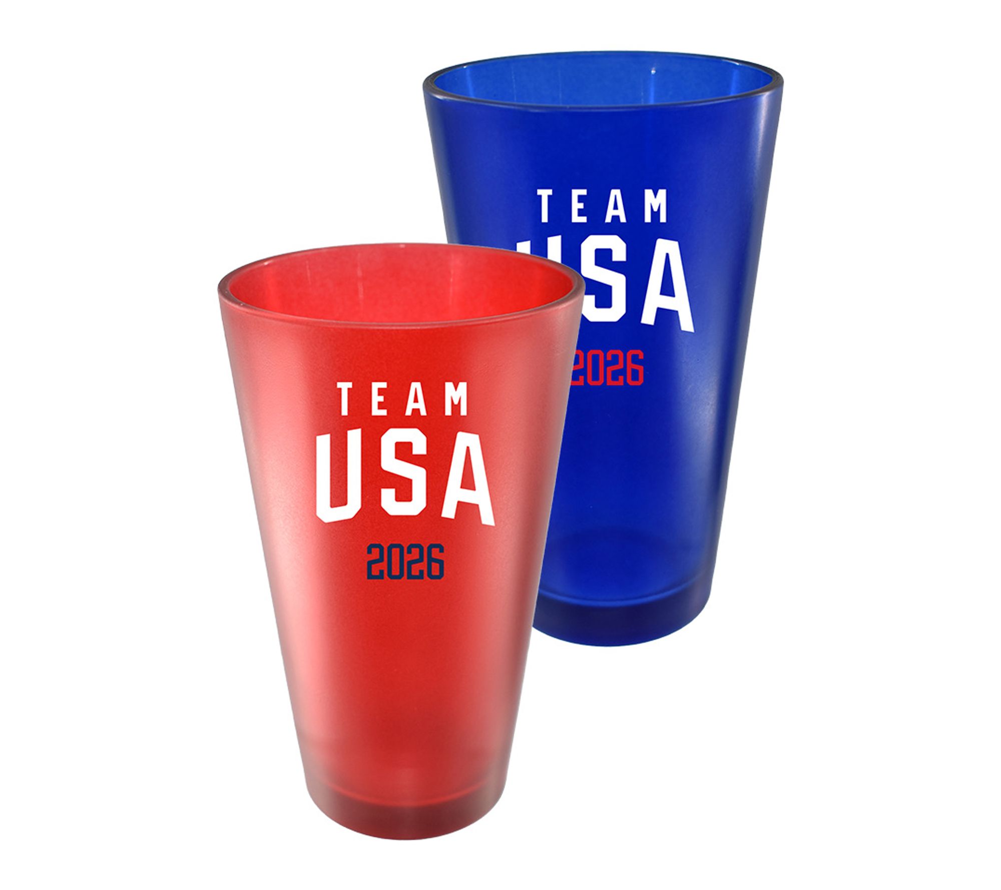 The Memory Company Team USA 2PK Frosted Pint Glass