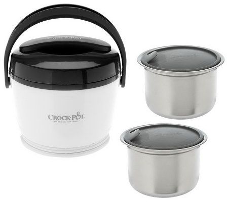 Crock-Pot 20 oz. Lunch Crock Food Warmer w/ 2 Containers 