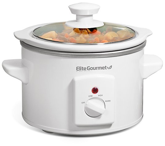 Elite Cuisine 1.5-Quart Mini Slow Cooker in Stainless Steel