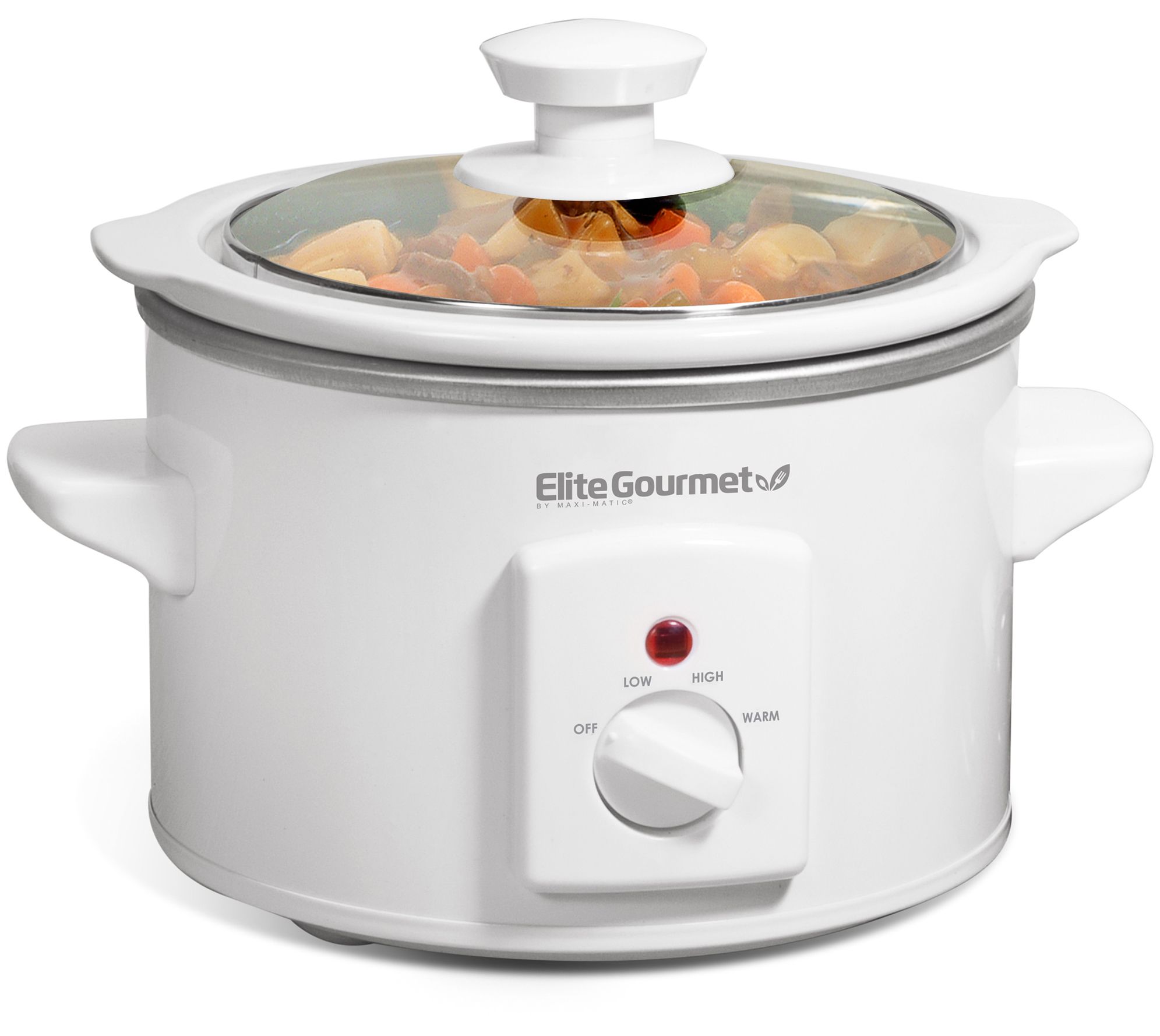 Elite Cuisine 1.5-Quart Mini Slow Cooker in Stanless Steel 