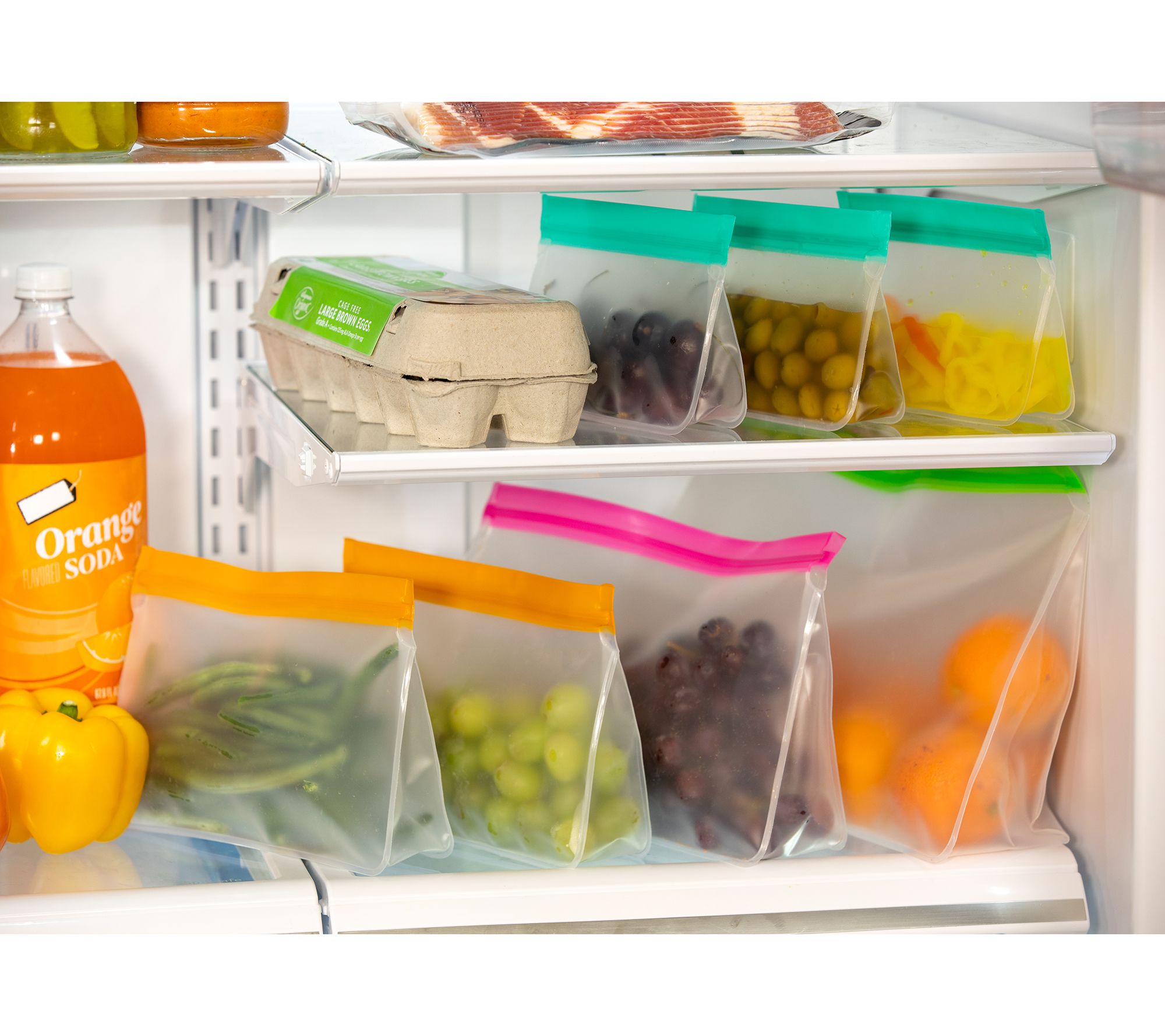 "As Is" Ecolution 10Pc Reusable Stand Up Food Storage Bags