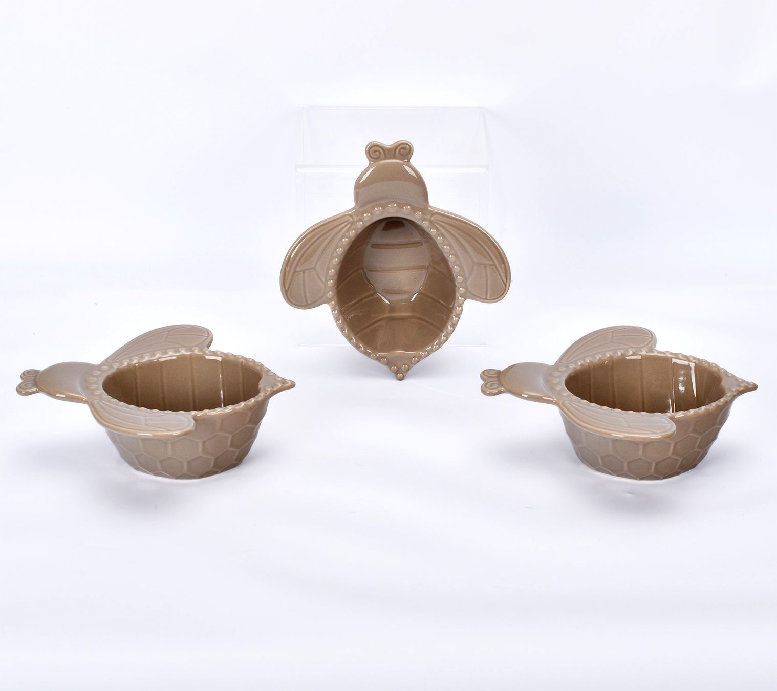 Temp-tations Woodland Set of (3) 10-oz Lidded Ramekins 