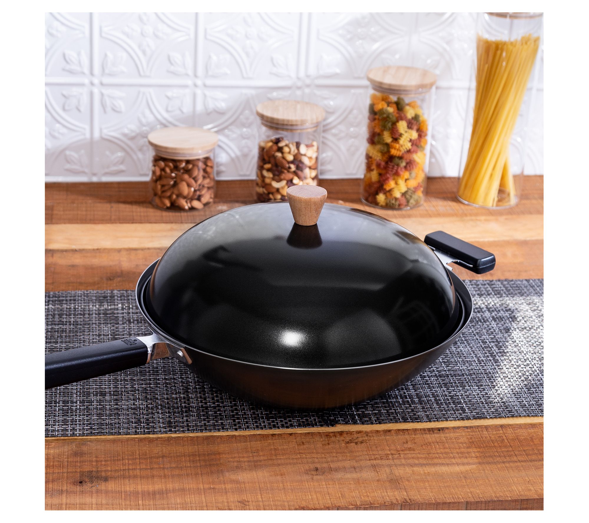 Joyce Chen 4" Carbon Steel Lid w Birch Handle