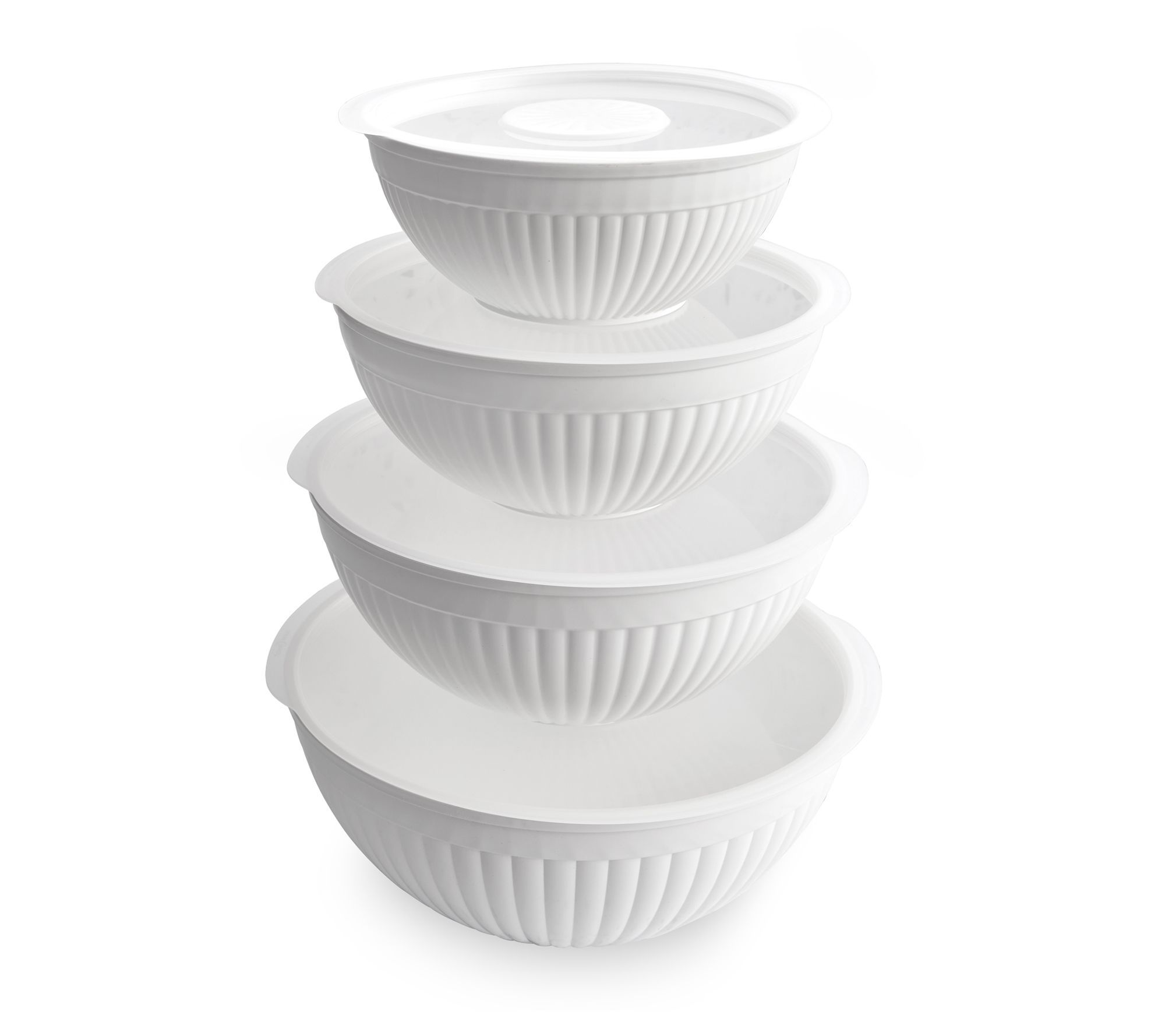 Nordic Ware White 8 Pc. Covered Bowl Set