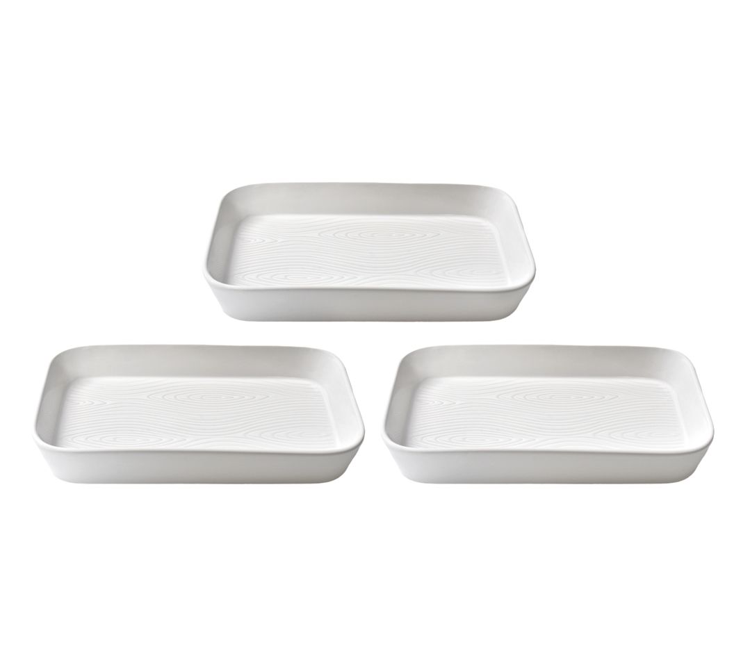 Temp-tations Woodland Set of (3) Stoneware Micro Bakers